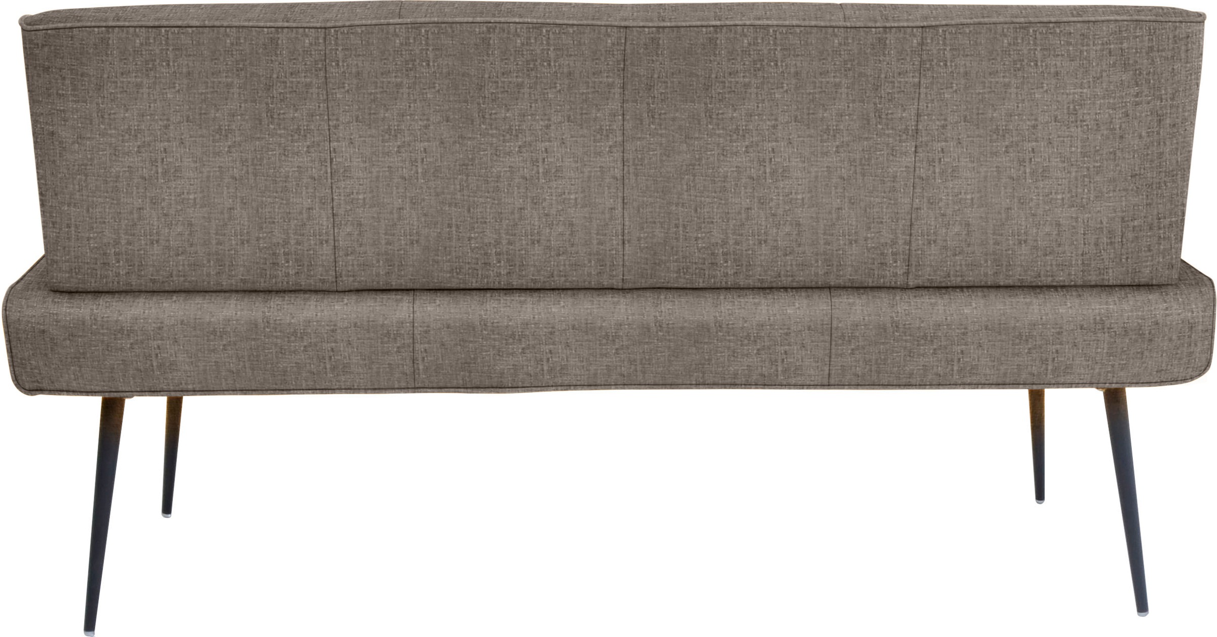 K+W Komfort & Wohnen Polsterbank »Giacomo I« 1 Stk. tlg. Metallfüsse in schwarz, wahlweise in der Breite 200cm oder 177cm