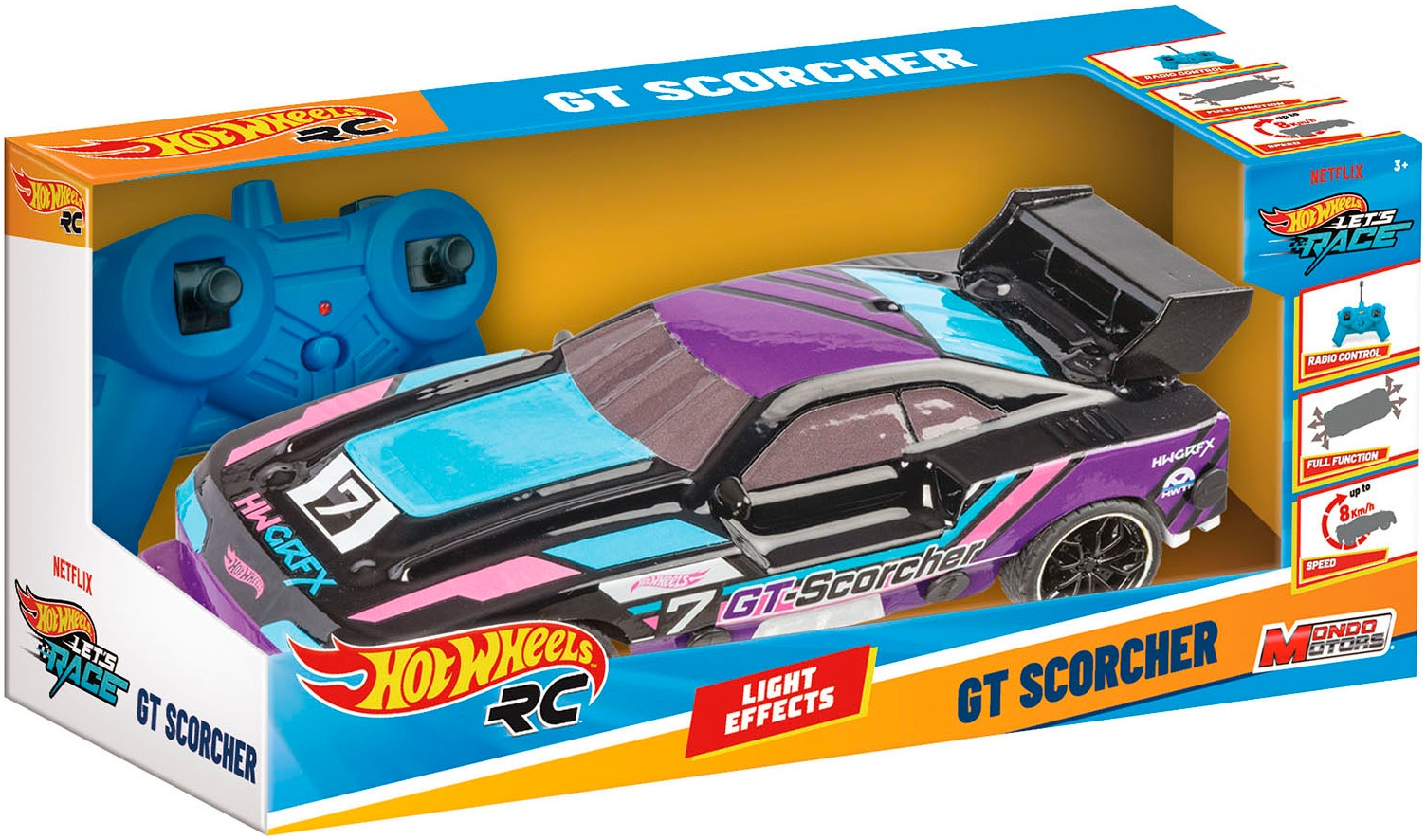 Happy People RC-Auto »HOT WHEELS RC Lets Race GT Scorcher« mit Licht-Effekt