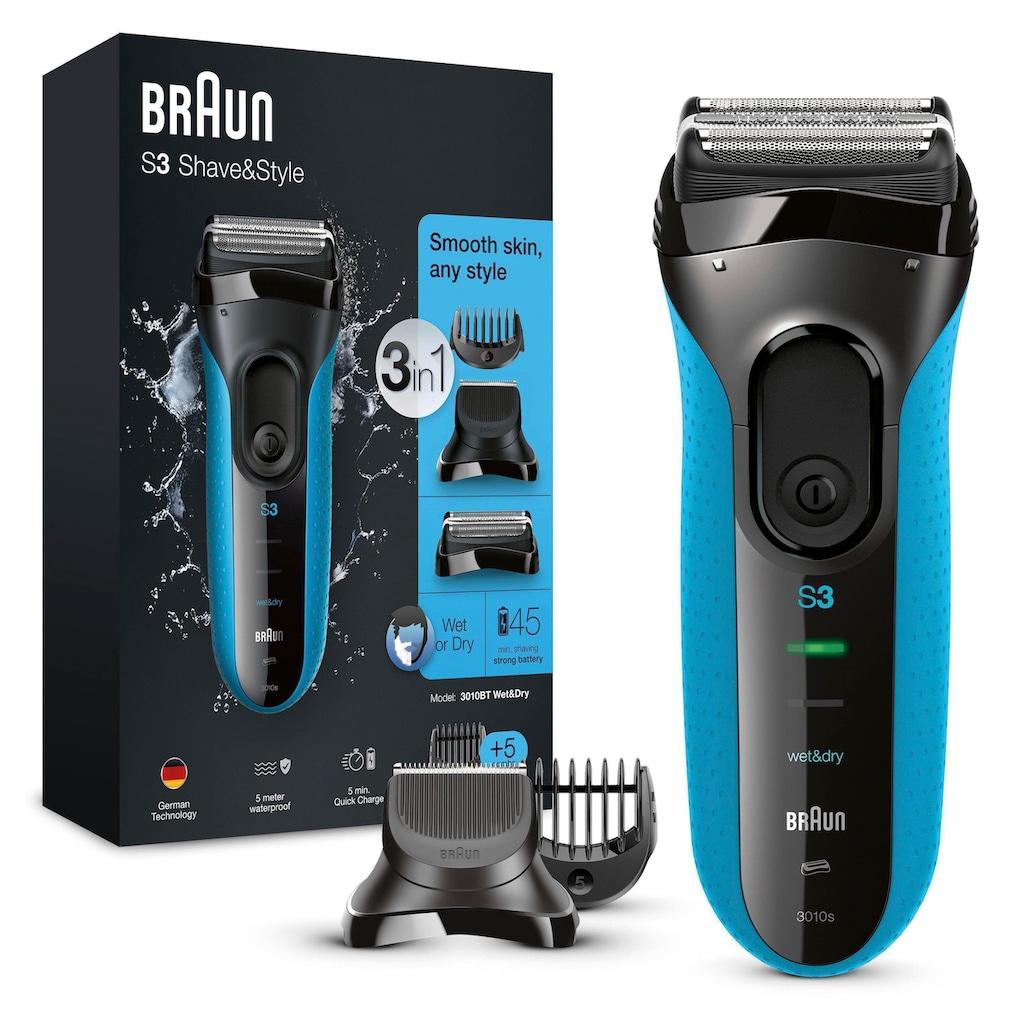 Braun Elektrorasierer »Series 3 Shave&Style 3010BT«