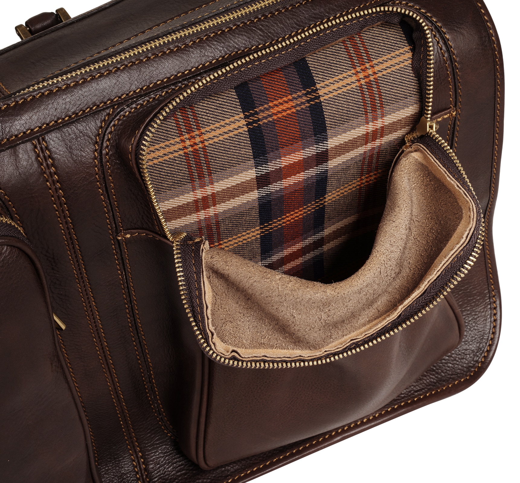 Piké Reisetasche, echt Leder, Made in Italy