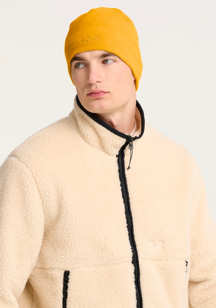 Jack Wolfskin Beanie »REAL STUFF BEANIE« Fleecemütze, leicht, aus recycelten Materialien