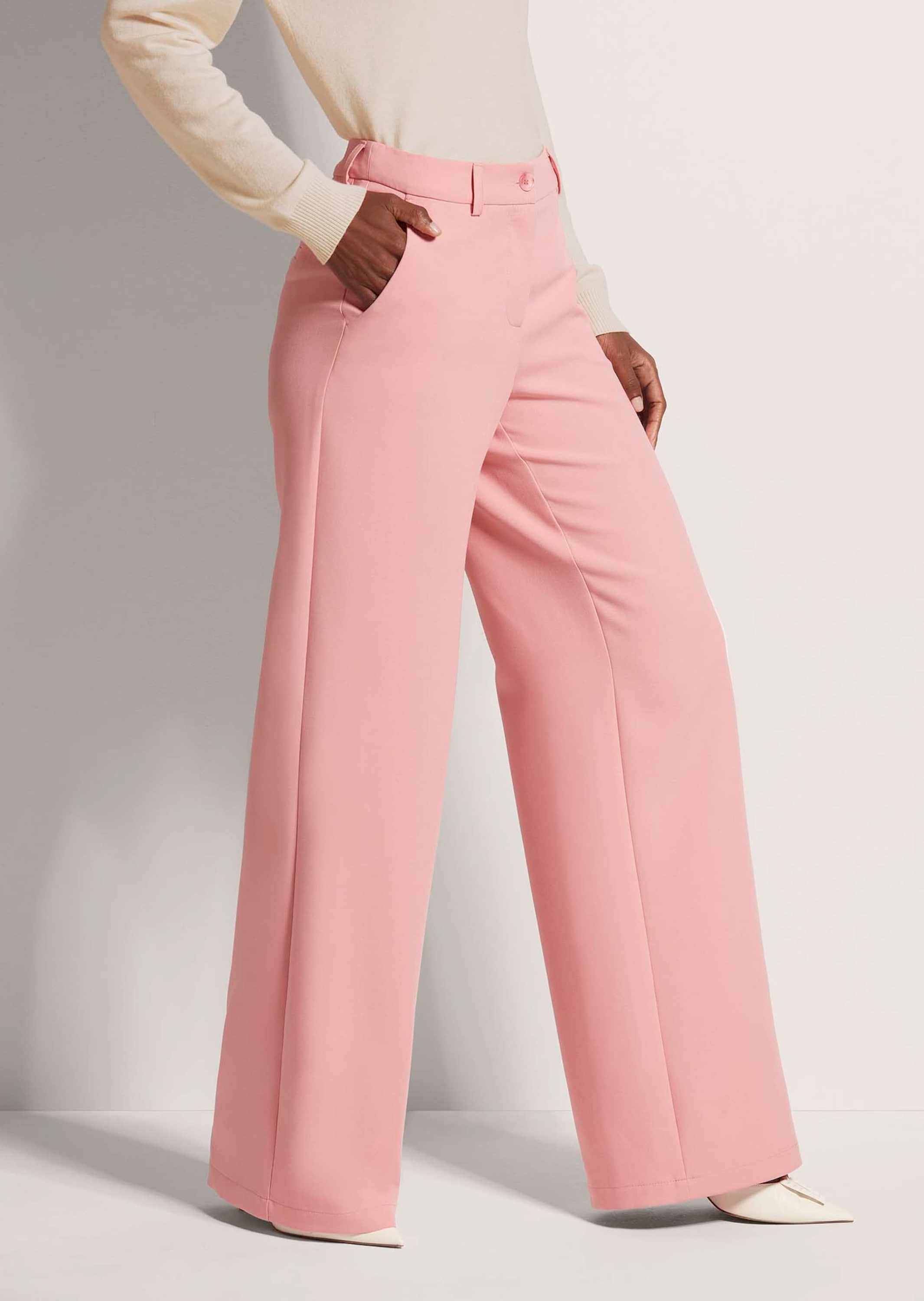 MADELEINE Bügelfaltenhose »Palazzohose Elegante Stretchhose mit Bügelfalten«