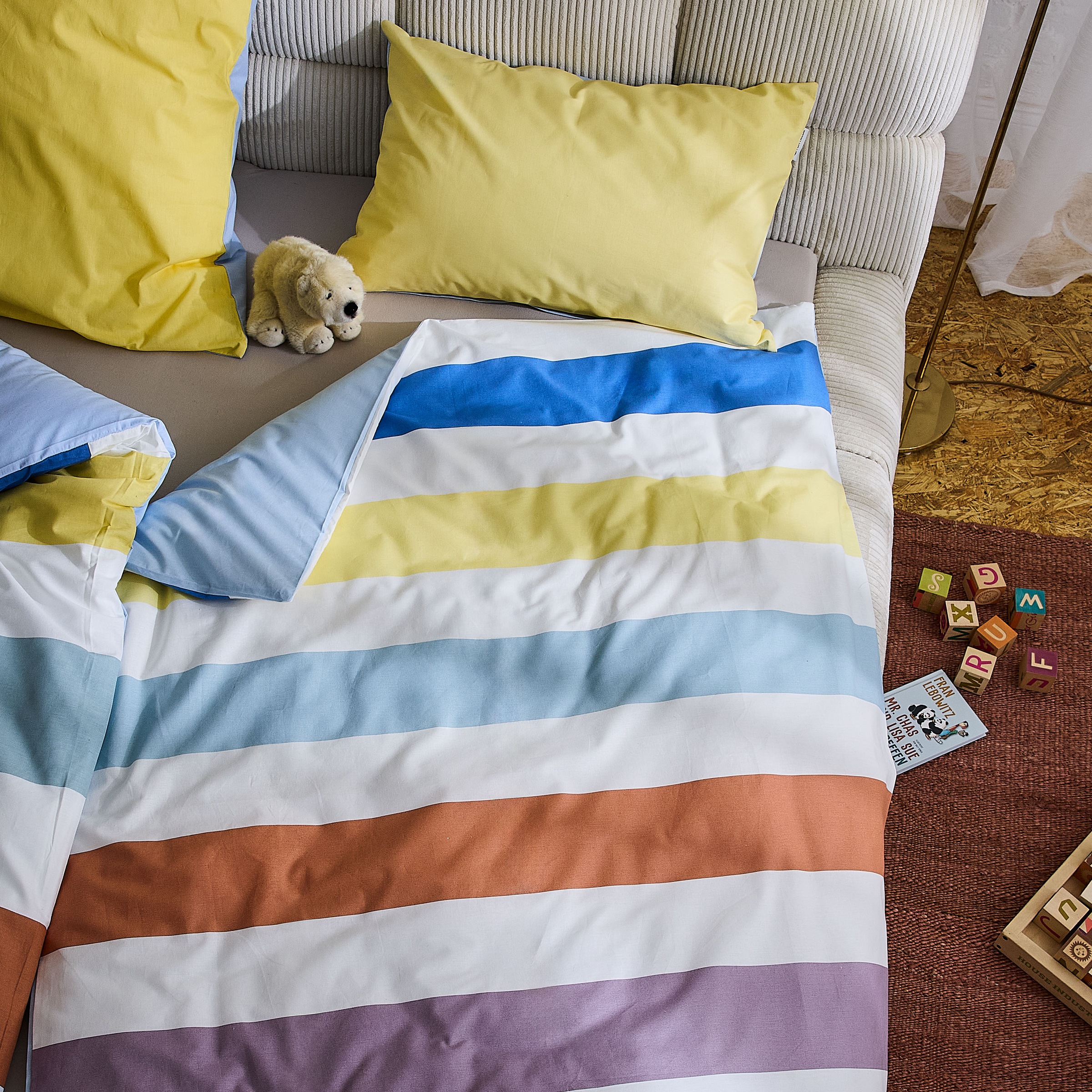 TOM TAILOR HOME Babybettwäsche »TWO-TONE SOLID COLORS in Gr. 100x135cm«, new bedroom, gewebtes Label