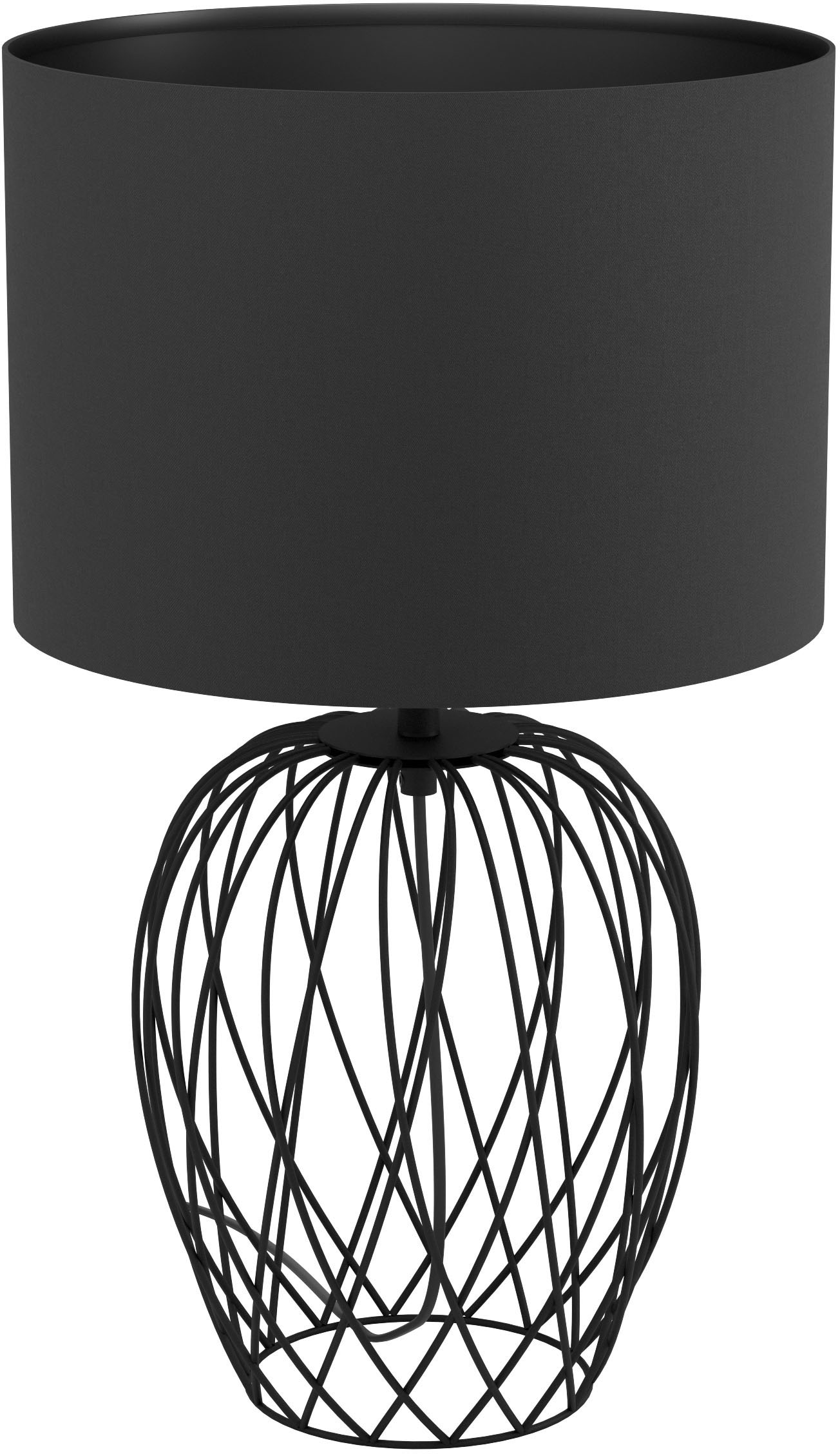 EGLO Tischleuchte »NIMLET«, Tischleuchte in schwarz aus Stahl - exkl. E27 - 40W
