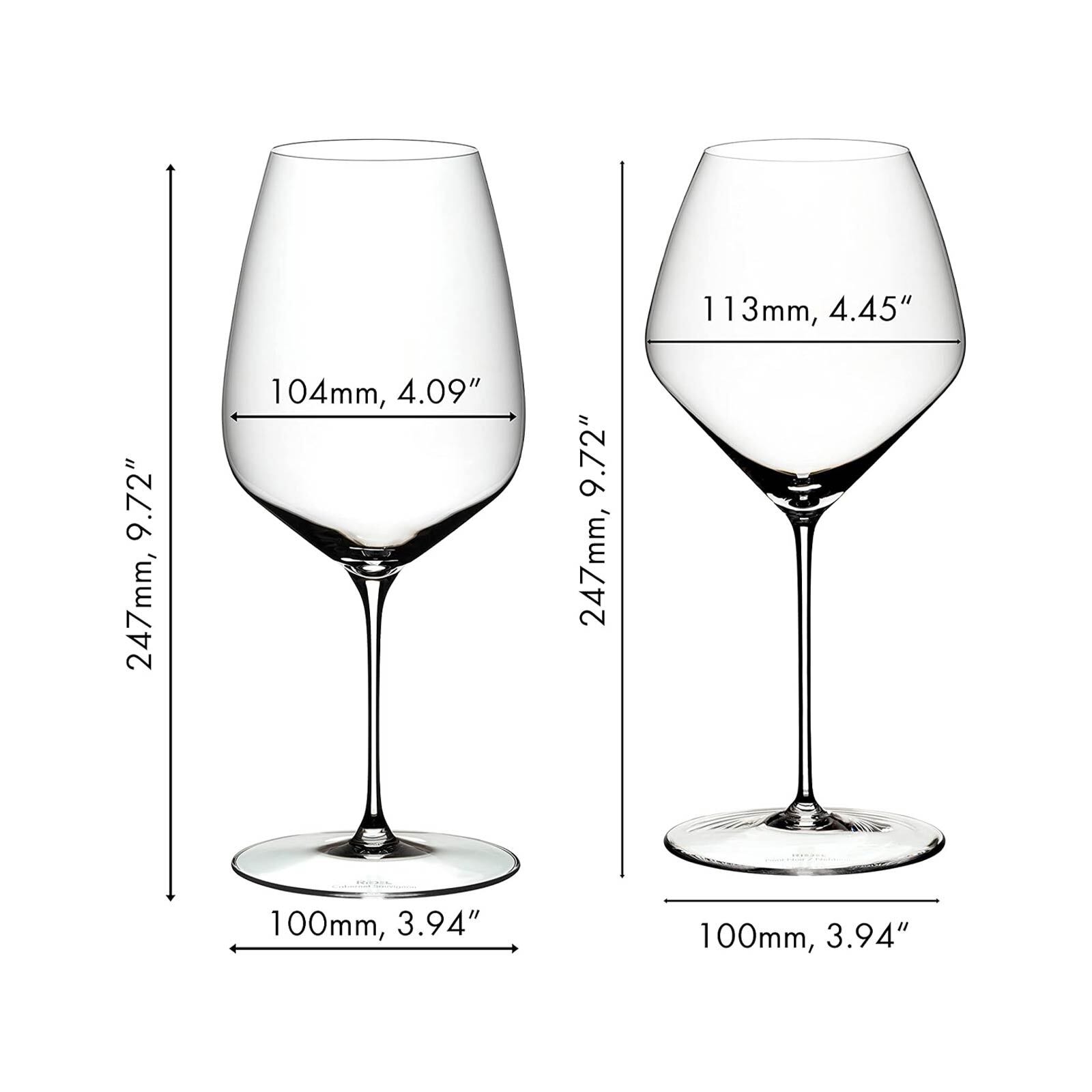 RIEDEL THE WINE GLASS COMPANY Rotweinglas »Rotweingläser Veloce 4er Set transparent« Spülmaschinengeeignet