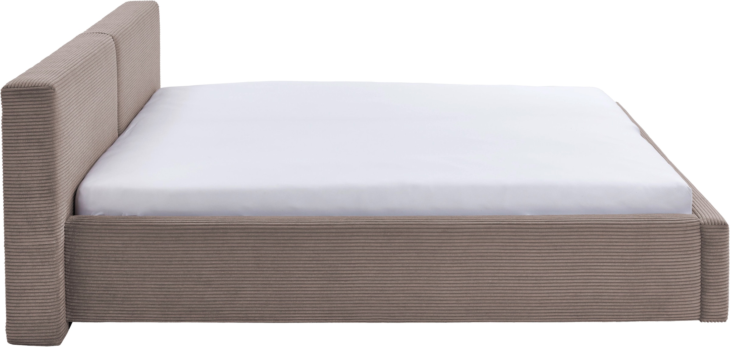 meise.möbel Polsterbett »Cube wahlweise mit Matratze und Bettkasten«, extra flaches Kopfteil, erhältlich in den Breiten 140cm, 160cm & 180cm