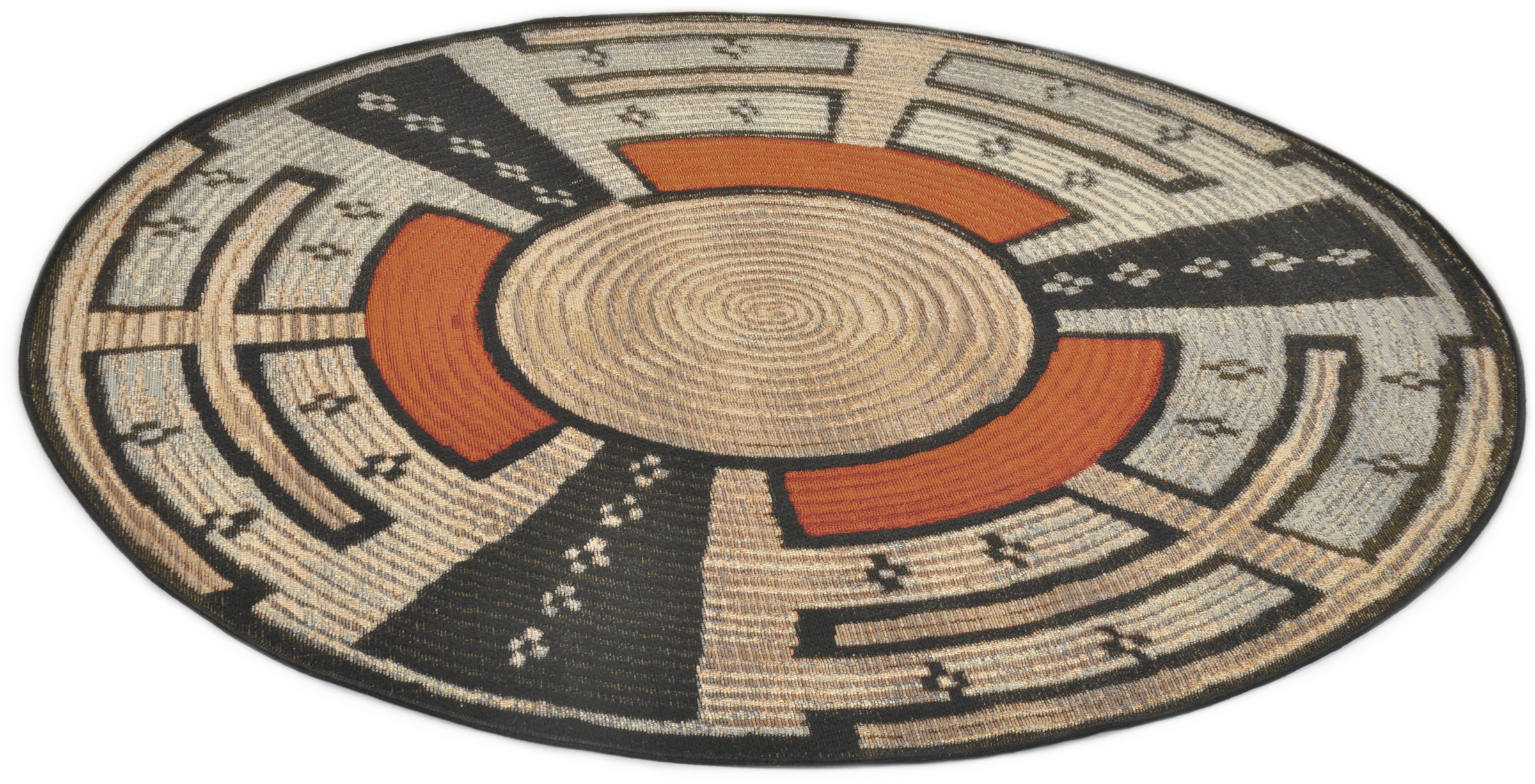 Teppich »Outdoor-Africa 44«, rund, Flachgewebe, In- und Outdoor geeignet, Wohnzimmer