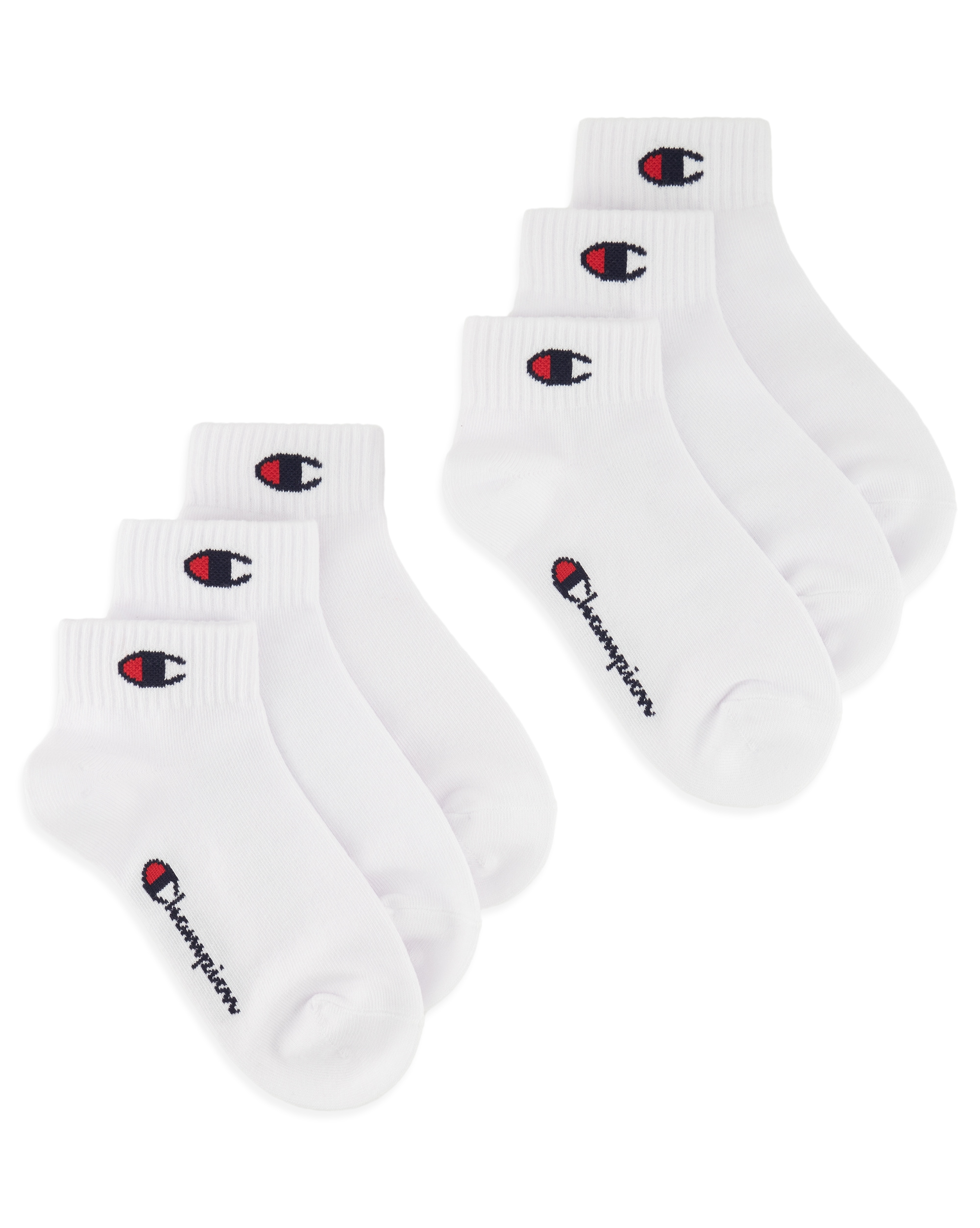 Champion Kurzsocken »6 Pack Quarter Socks« Set, 6 Paar tlg. für sportive Aktivitäten, sportlicher Look, aus Baumwollmischung
