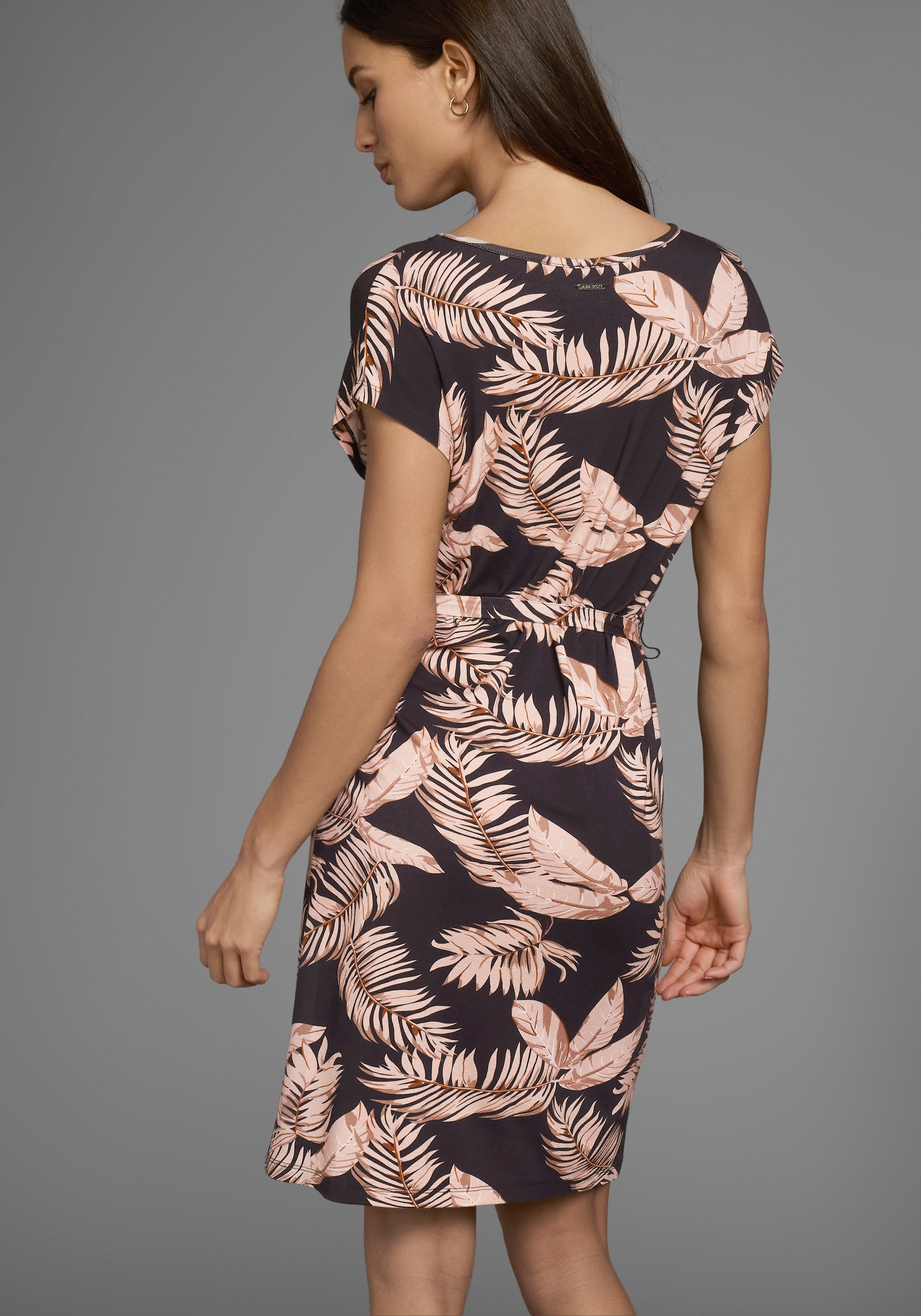 Laura Scott Sommerkleid, mit sommerlichem Alloverdruck, inkl. Bindeband - NEUE KOLLEKTION