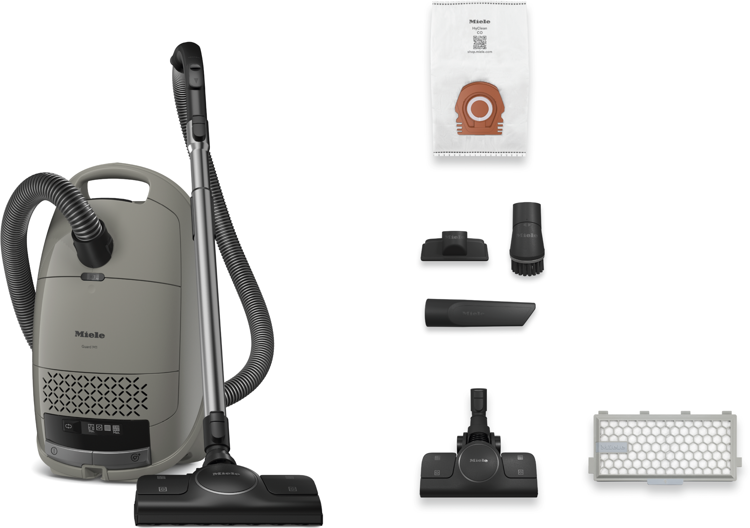 Miele Bodenstaubsauger »Guard M1 Silence mit ComfortFit, Nachfolger Complete C3 Silence« 550 W mit Beutel Leises Reinigen mit 66 dB, Starke Saugleistung, höhenverstellbar