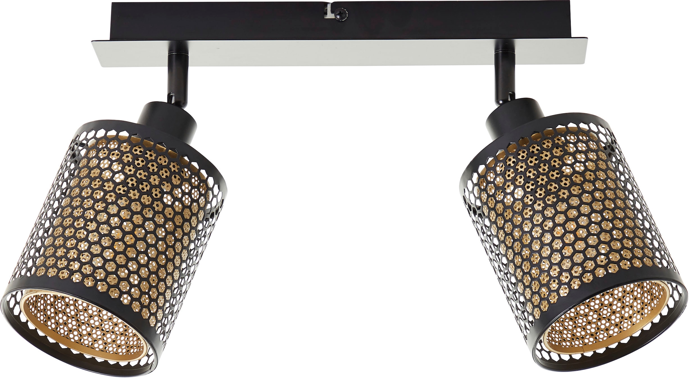 Brilliant Deckenstrahler »Cheval« E14 Breite 30 cm, E14, Metall, schwarz goldfarben