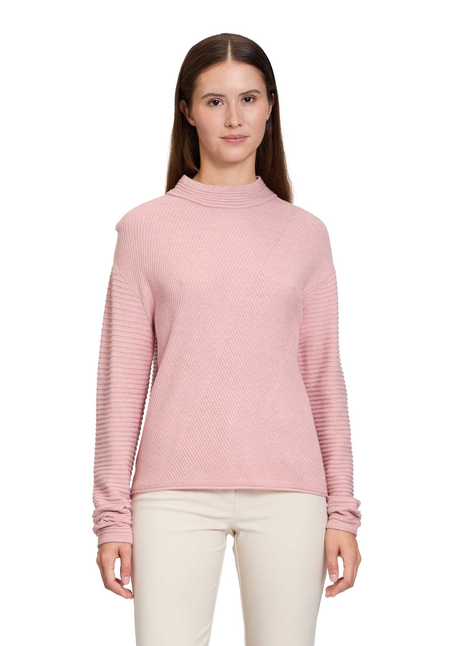 Betty Barclay Rundhalspullover »Basic-Strickpullover mit Rippenstruktur«