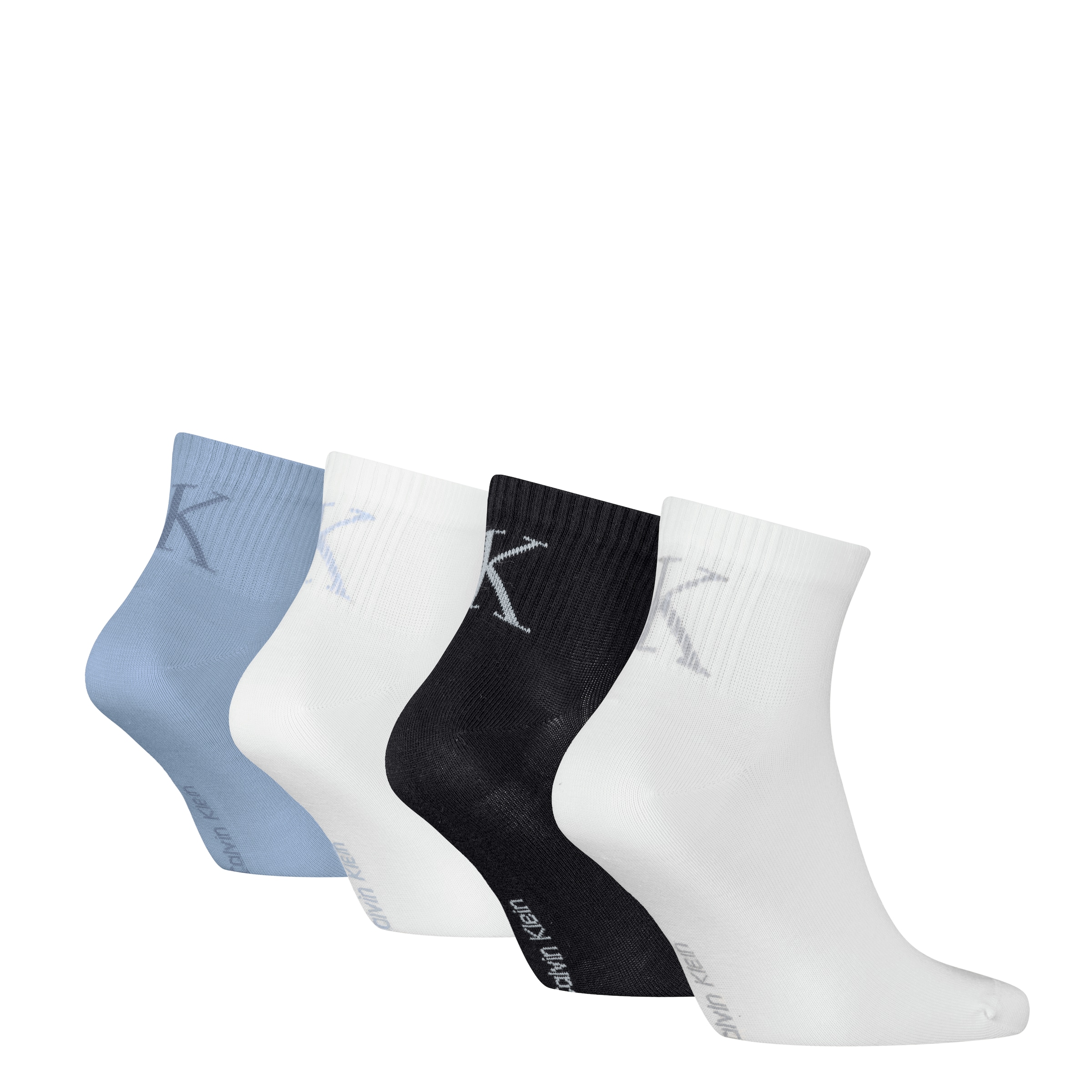Calvin Klein Jeans Socken »CKJ MEN QUARTER 4P SHADOW RIB LOGO ECOMM«, (4 Paar), mit diskretem Logo-Design