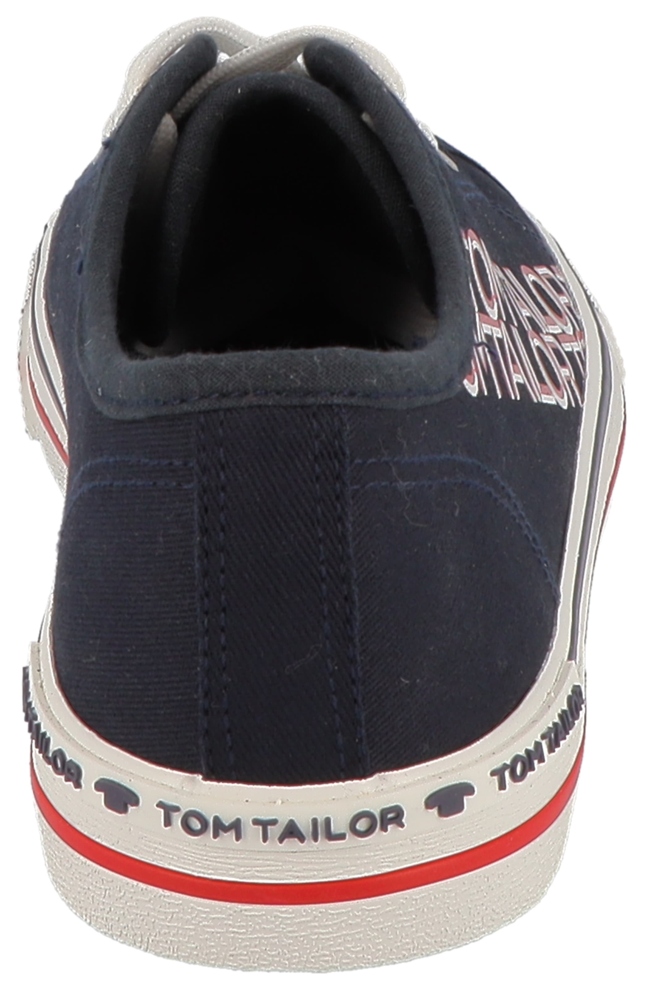 TOM TAILOR Plateausneaker, mit bunten Logobuchstaben, Freizeitschuh, Halbschuh, Schnürschuh