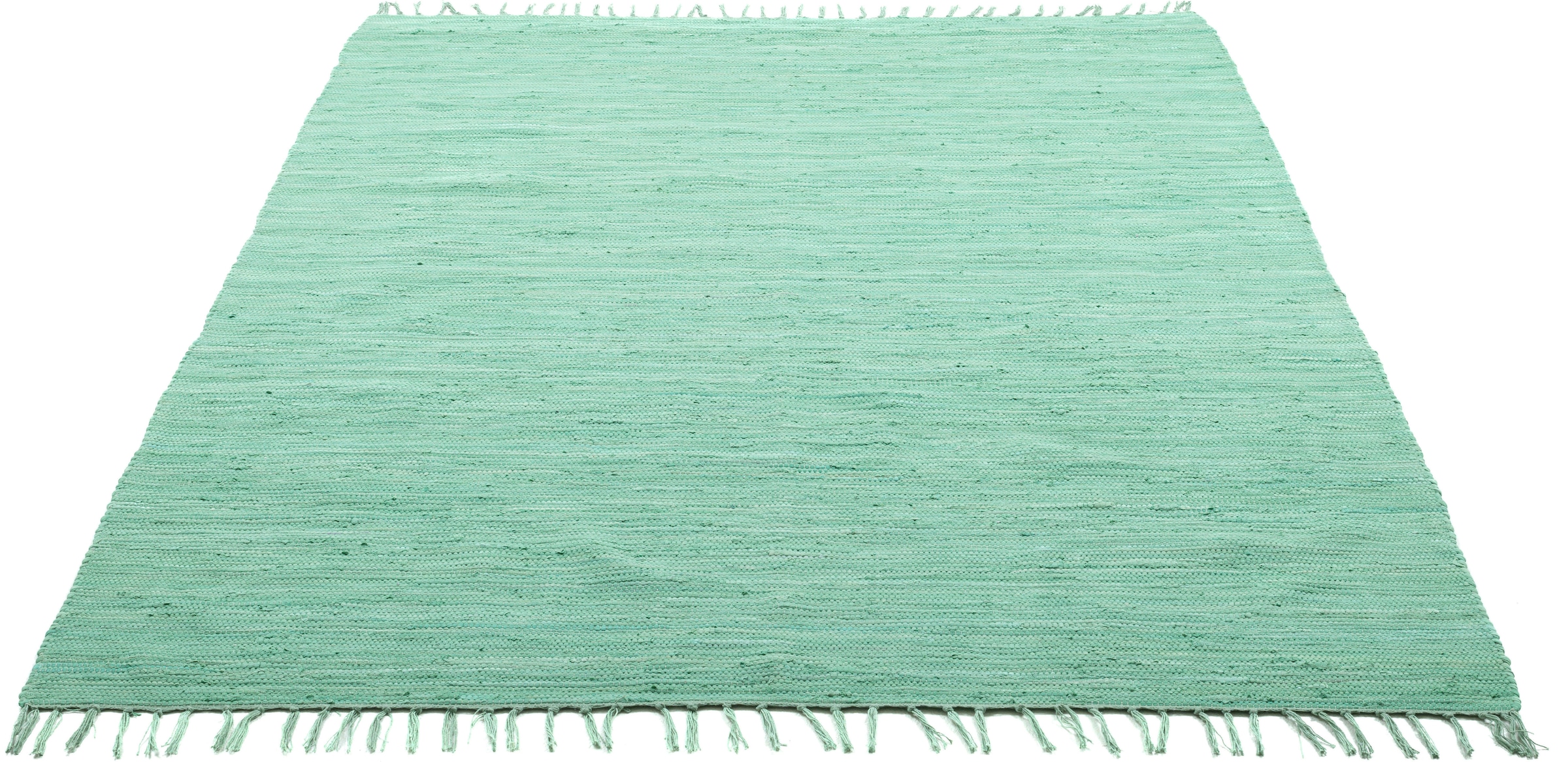 my home Kinderteppich »Insa Fleckerl«, rechteckig, 5 mm Höhe, Uni Farben, pastell, handgewebt, pflegeleicht, waschbar, Kinderzimmer
