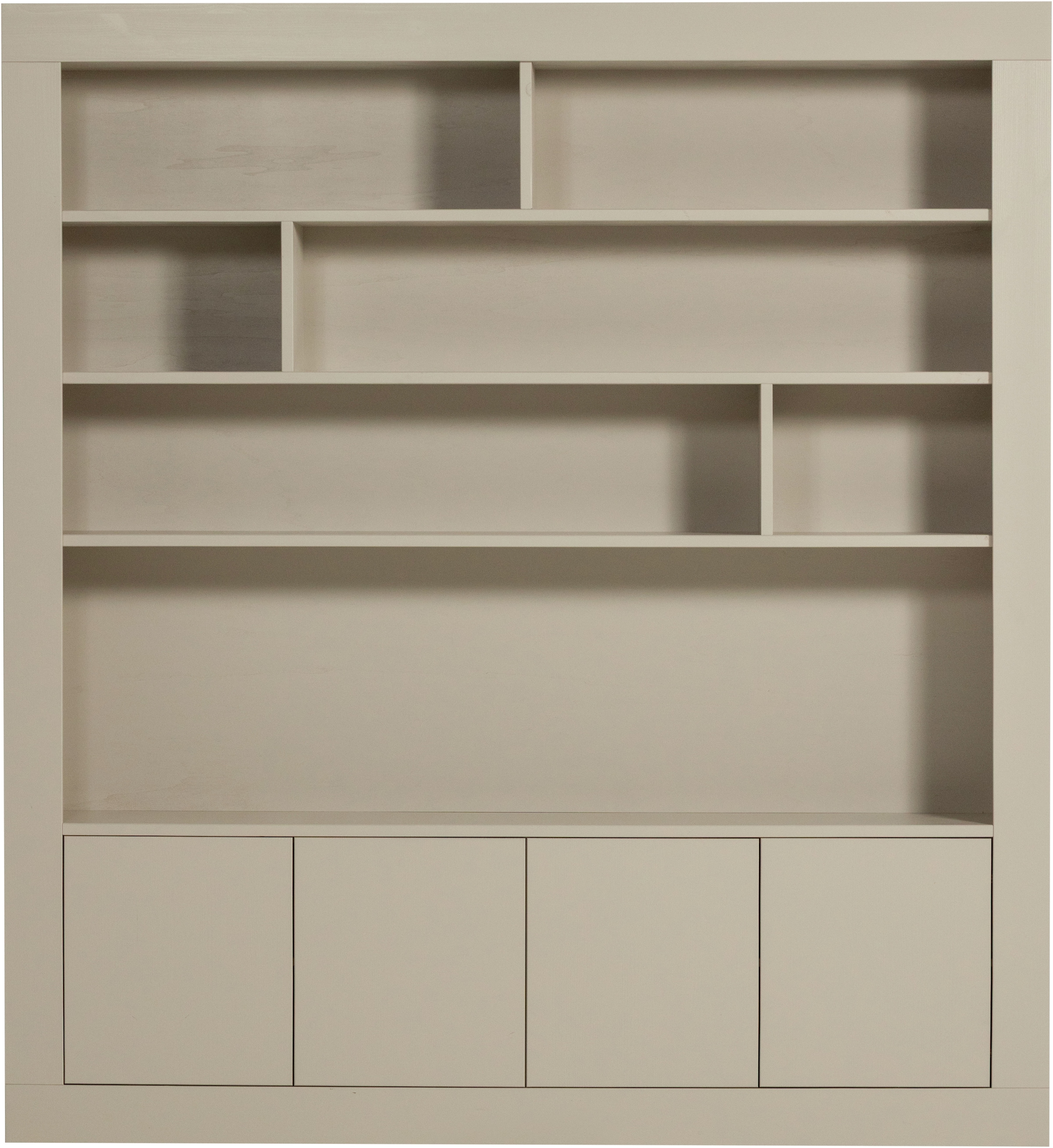 WOOOD Wohnwand »Wallcover FSC® Mix Kiefernholz mit Druckmechanismus 210x 31x 229 cm«