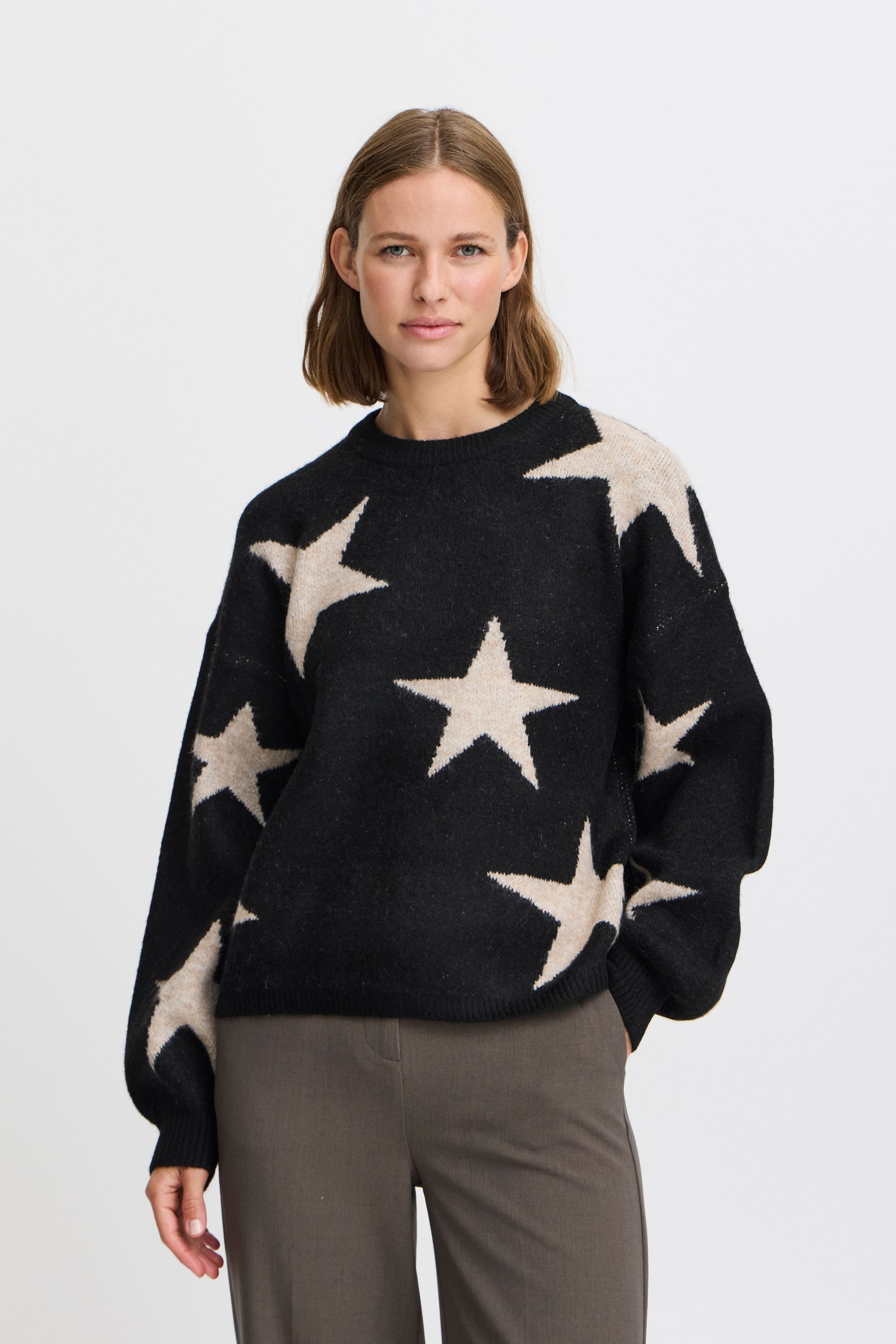 b.young Strickpullover »Strickpullover BYBXMINYA STARRY JUMPER -«