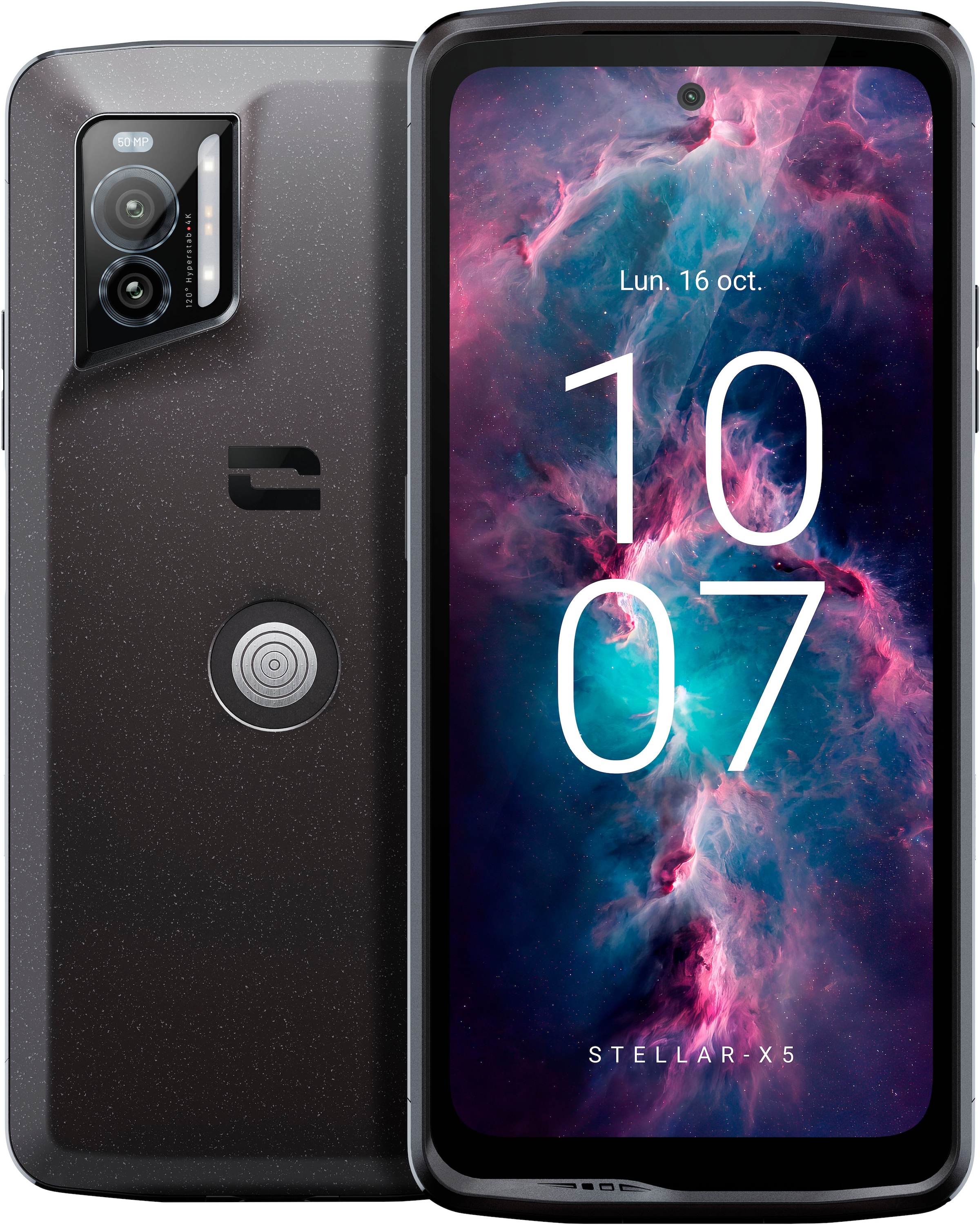 Smartphone »Stellar-X5«, schwarz, 16,48 cm/6,49 Zoll, 128 GB Speicherplatz, 50 MP Kamera