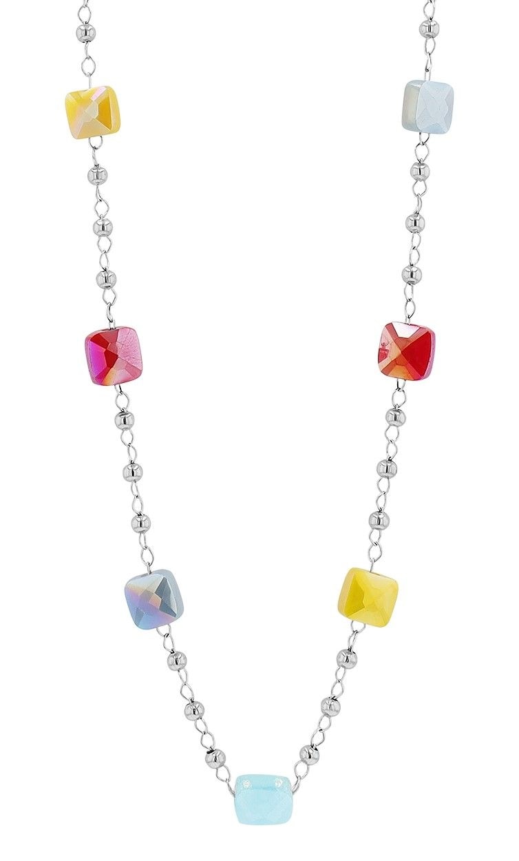 Adelia´s Gliederkette »Damen Halskette aus Edelstahl 41 cm«