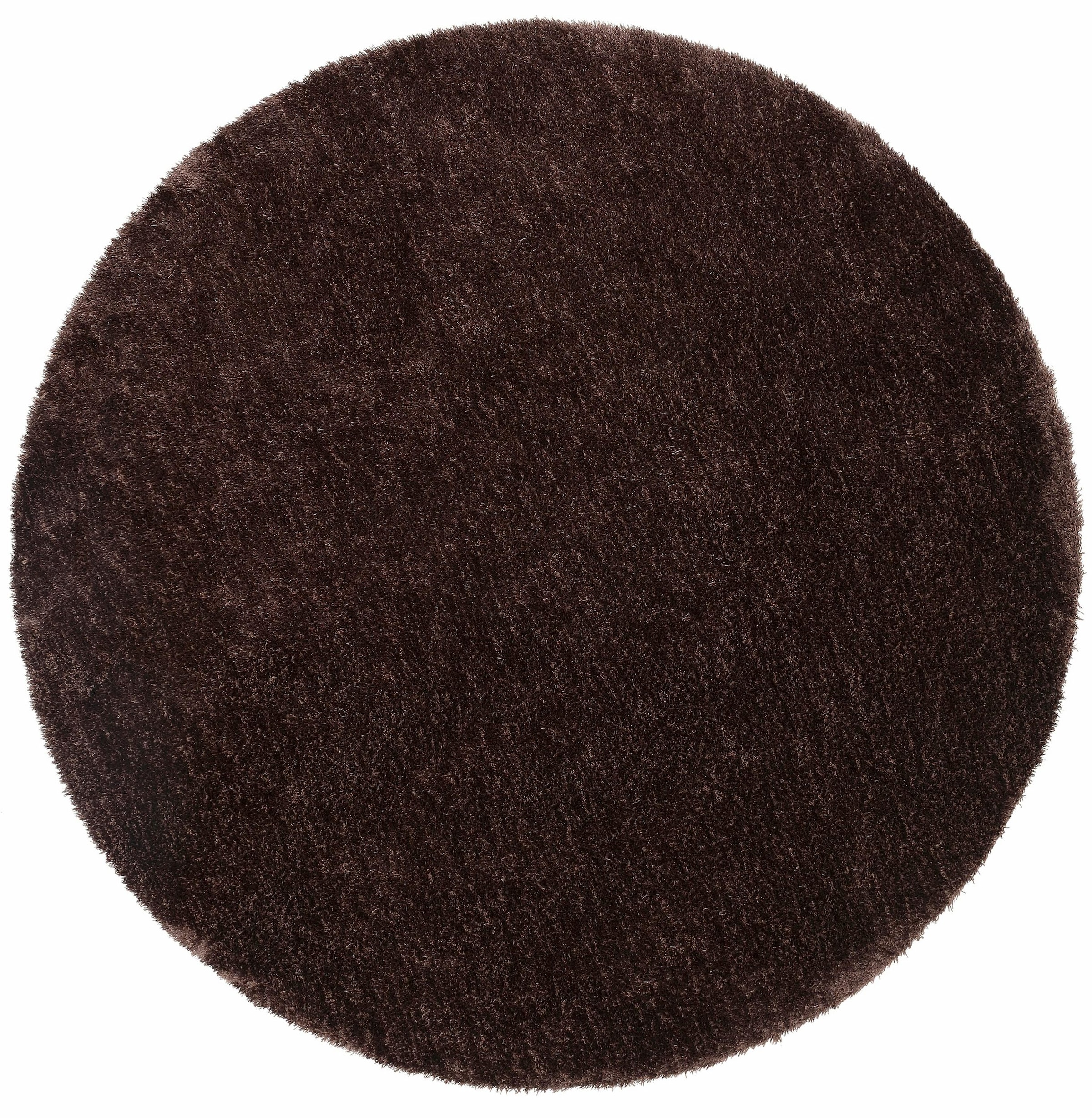 Bruno Banani Hochflor-Teppich »Dana Teppich, Kundenliebling«, rund, 30 mm Höhe, unifarben, Mikrofaser Teppiche, Wohnzimmer, Schlafzimmer, Esszimmer