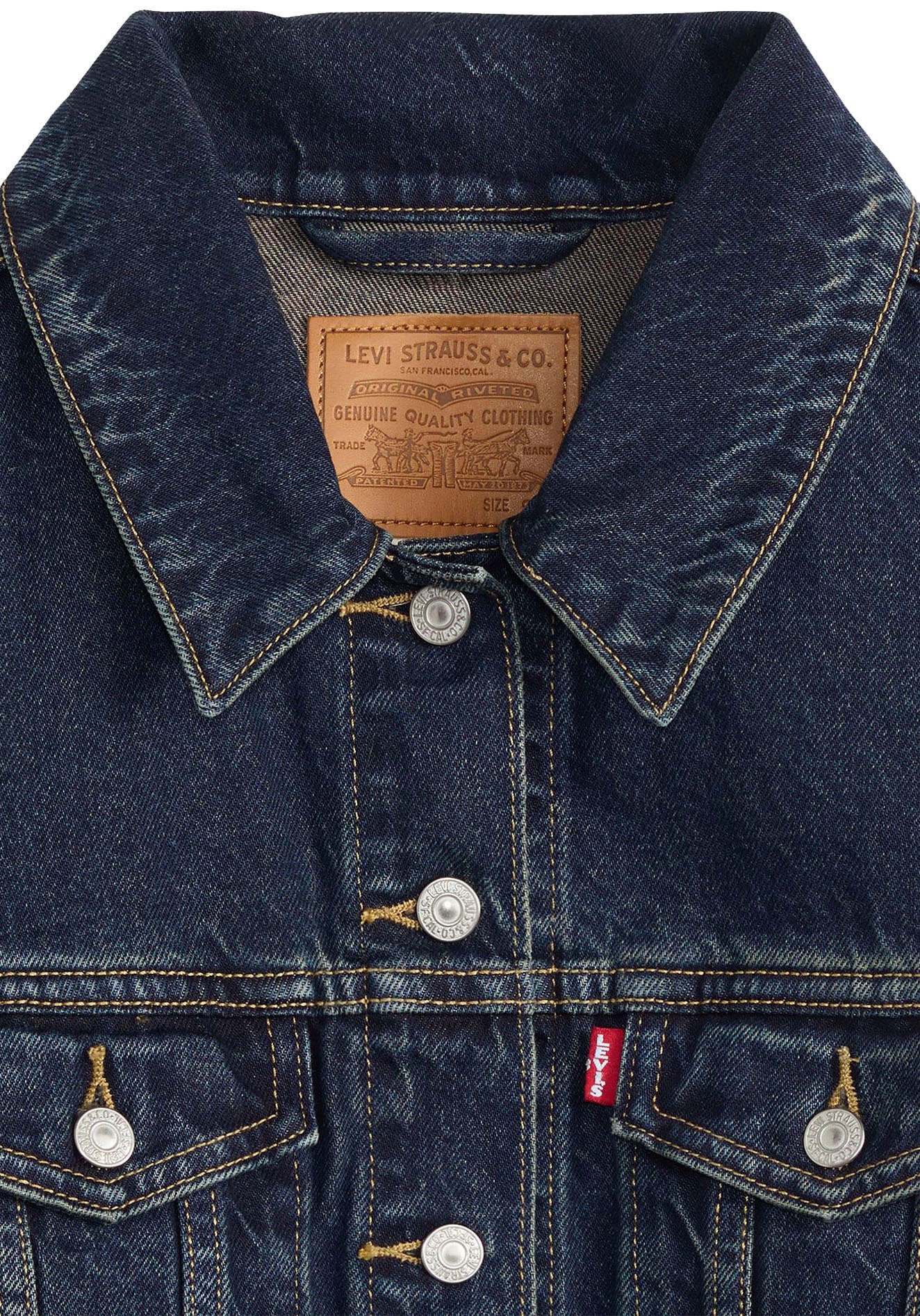 Levi's® Langmantel »MOB WIFE TRUCKER«, Kragenbesatz abnehmbar