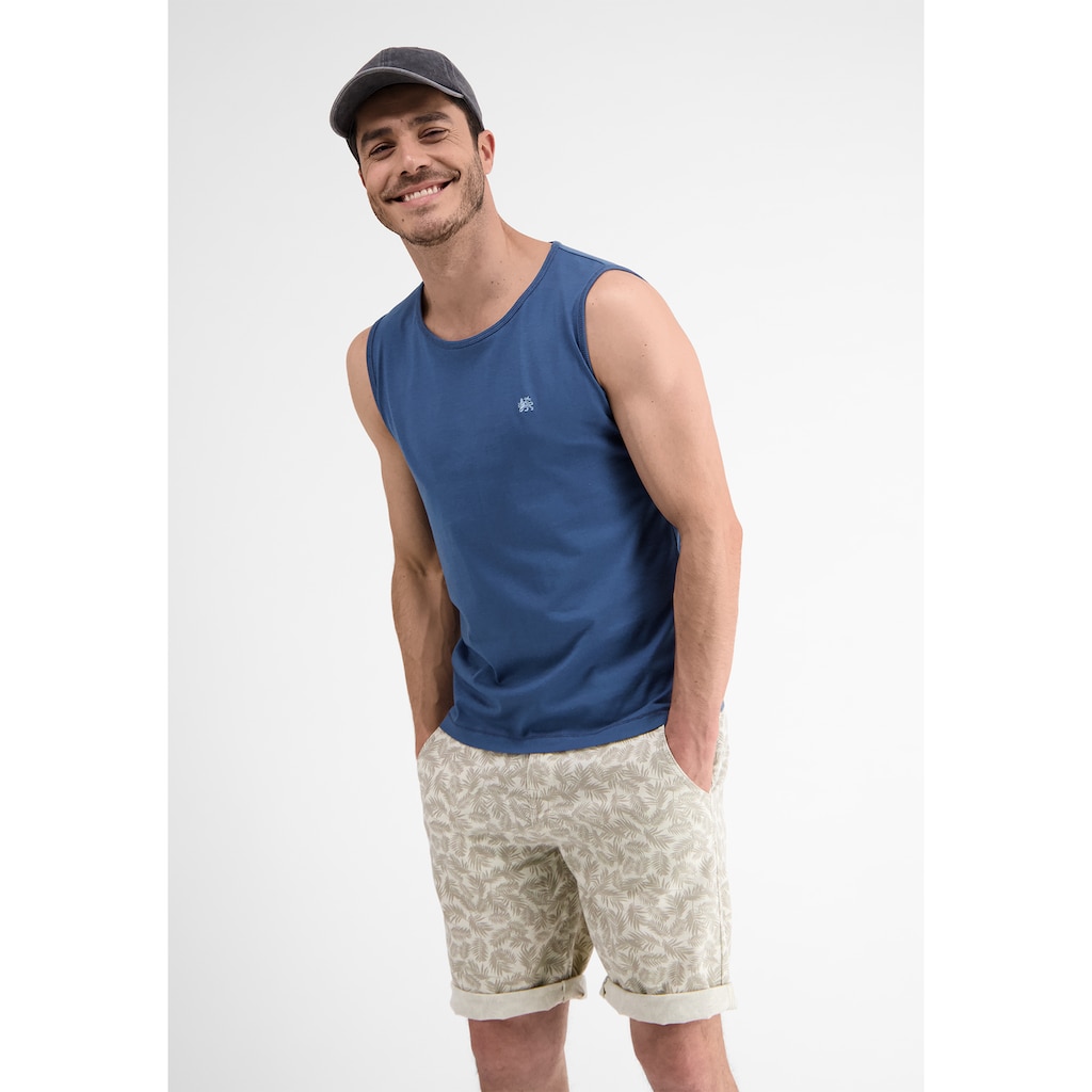 LERROS Muskelshirt »LERROS Tanktop mit Palmenprint«