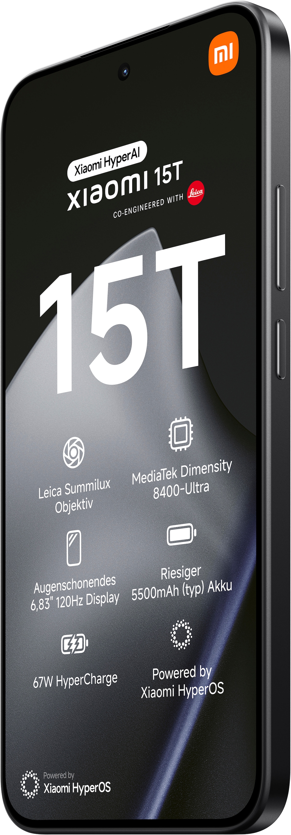 Xiaomi Smartphone »15T 12+256« schwarz