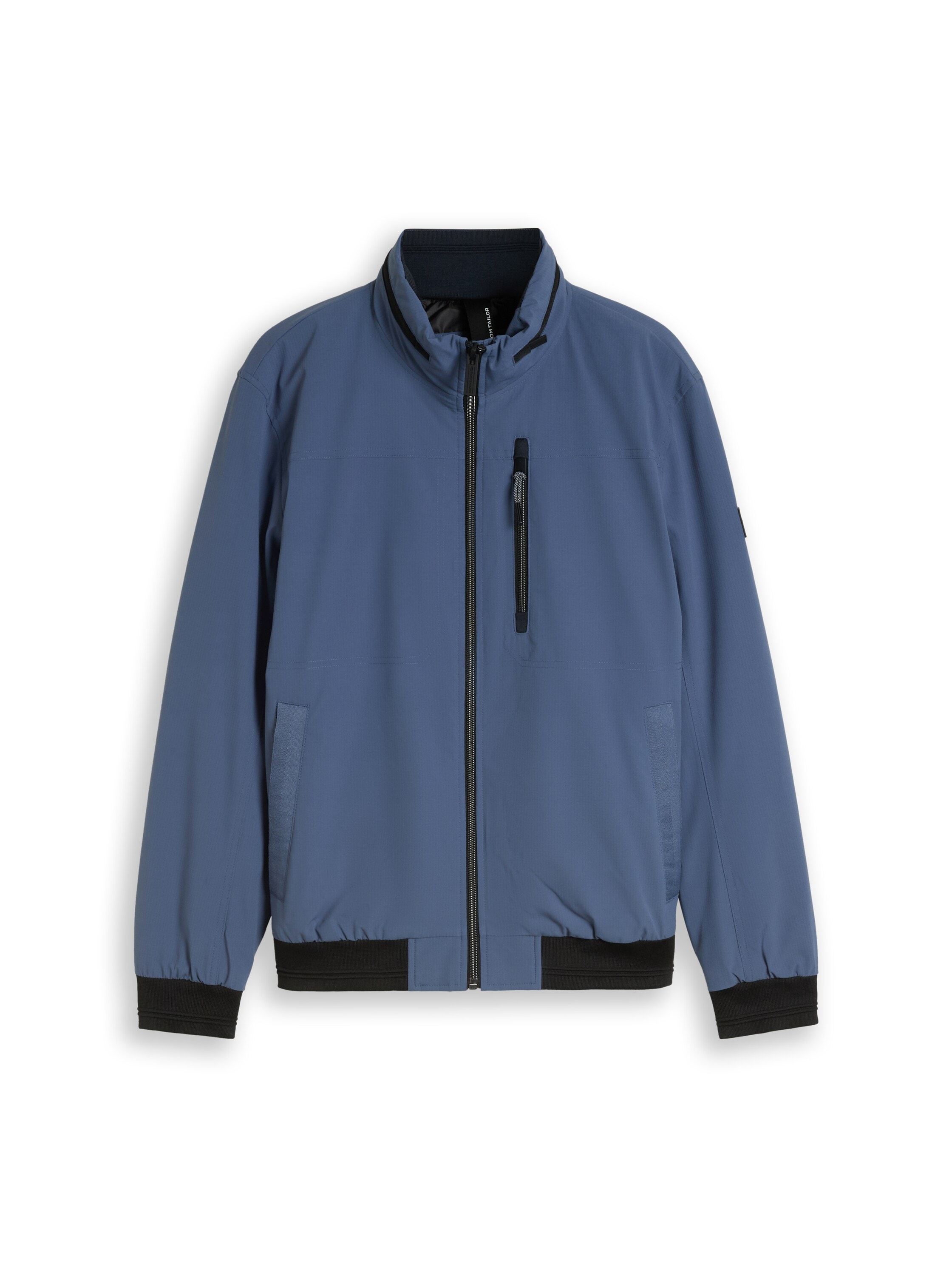 TOM TAILOR Blouson ohne Kapuze Sweatjacke mit Reißverschluss