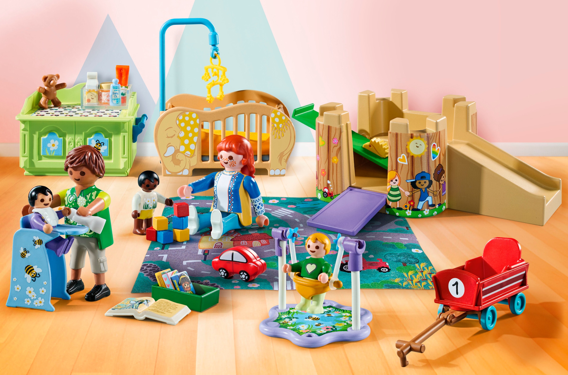 Playmobil® Konstruktions-Spielset »Krabbelgruppe (71649), My Life«, (74 St.), Made in Europe