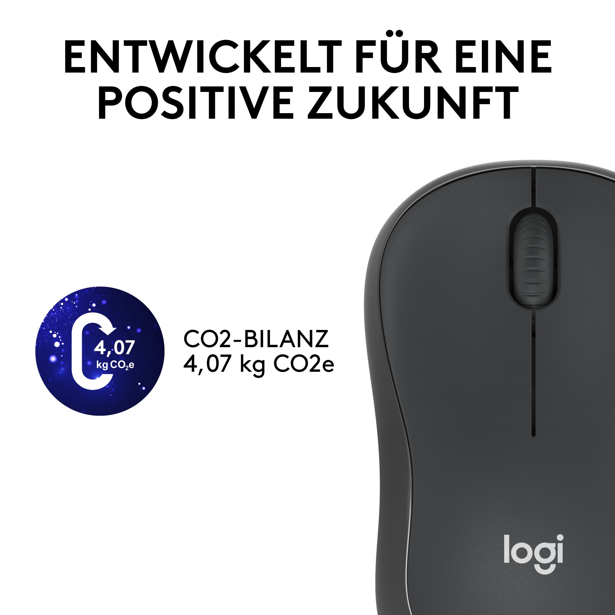 Logitech Maus »M220 SILENT Kabellose Maus, Für Links- & Rechtshänder«, RF Wireless