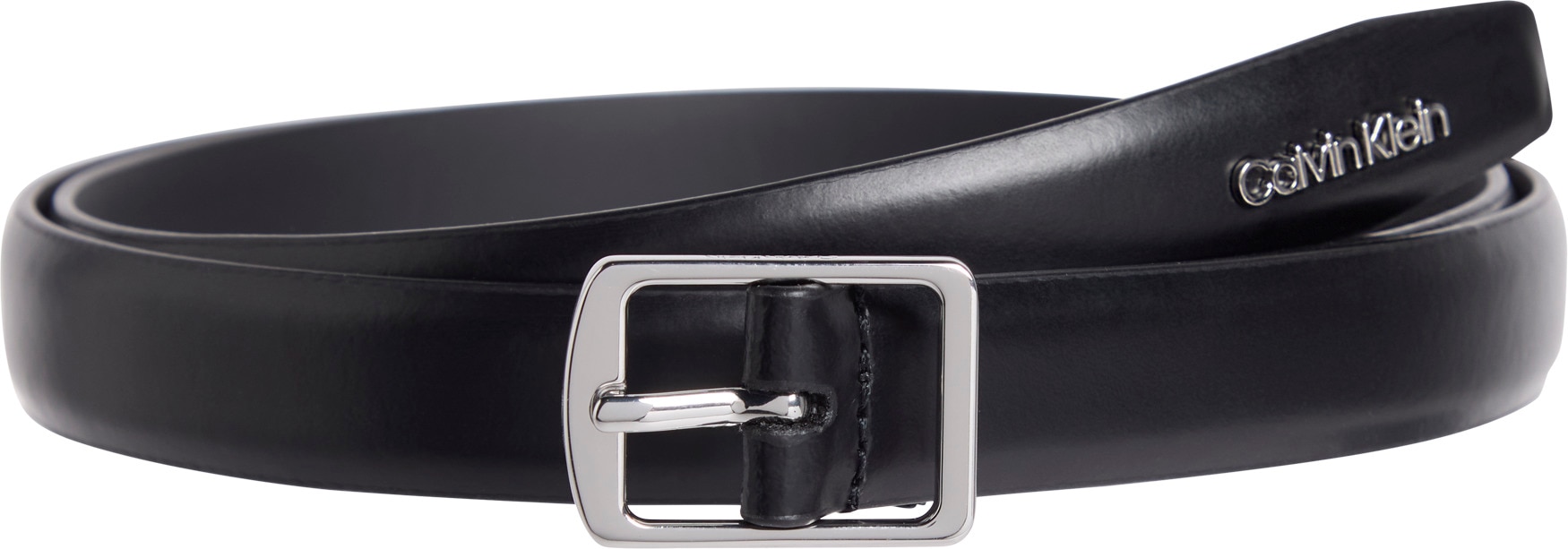 Calvin Klein Ledergürtel »SLIM SQUARE BUCKLE BELT 2.0«, im klassischen Stil