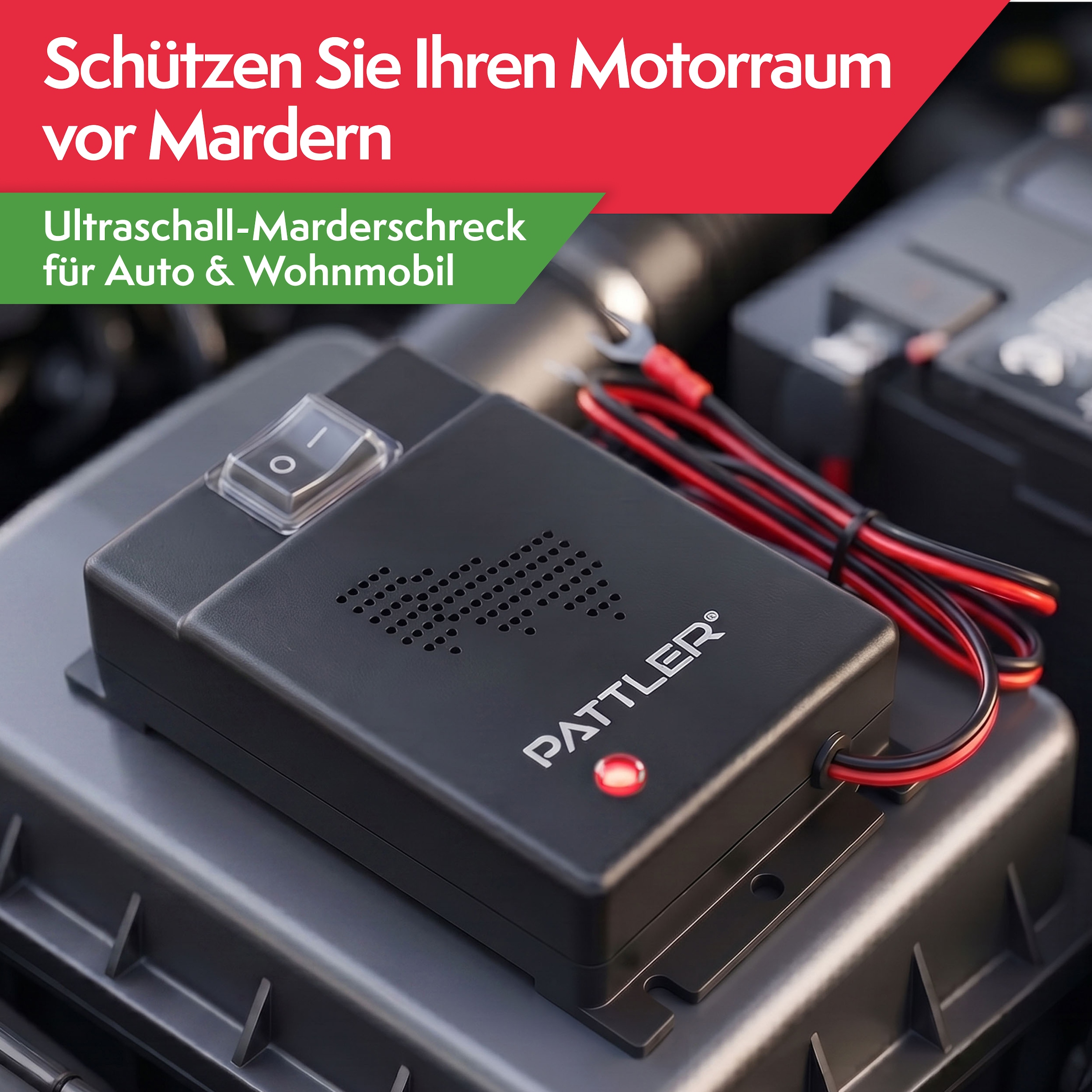 Pattler Ultraschall-Tierabwehr »Marderschreck 12 Volt fürs Auto« 2 Geräte