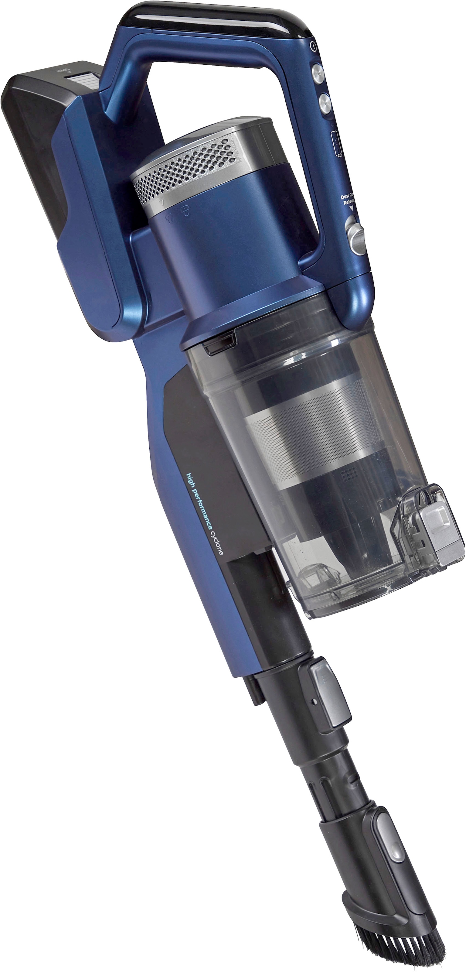 Hanseatic Akku-Stielstaubsauger »HVSS350600SMC mit Absaugstation, bis zu 60 min. Akkulaufzeit«, Düse mit LED Beleuchtung, mit Auto Empty Funktion