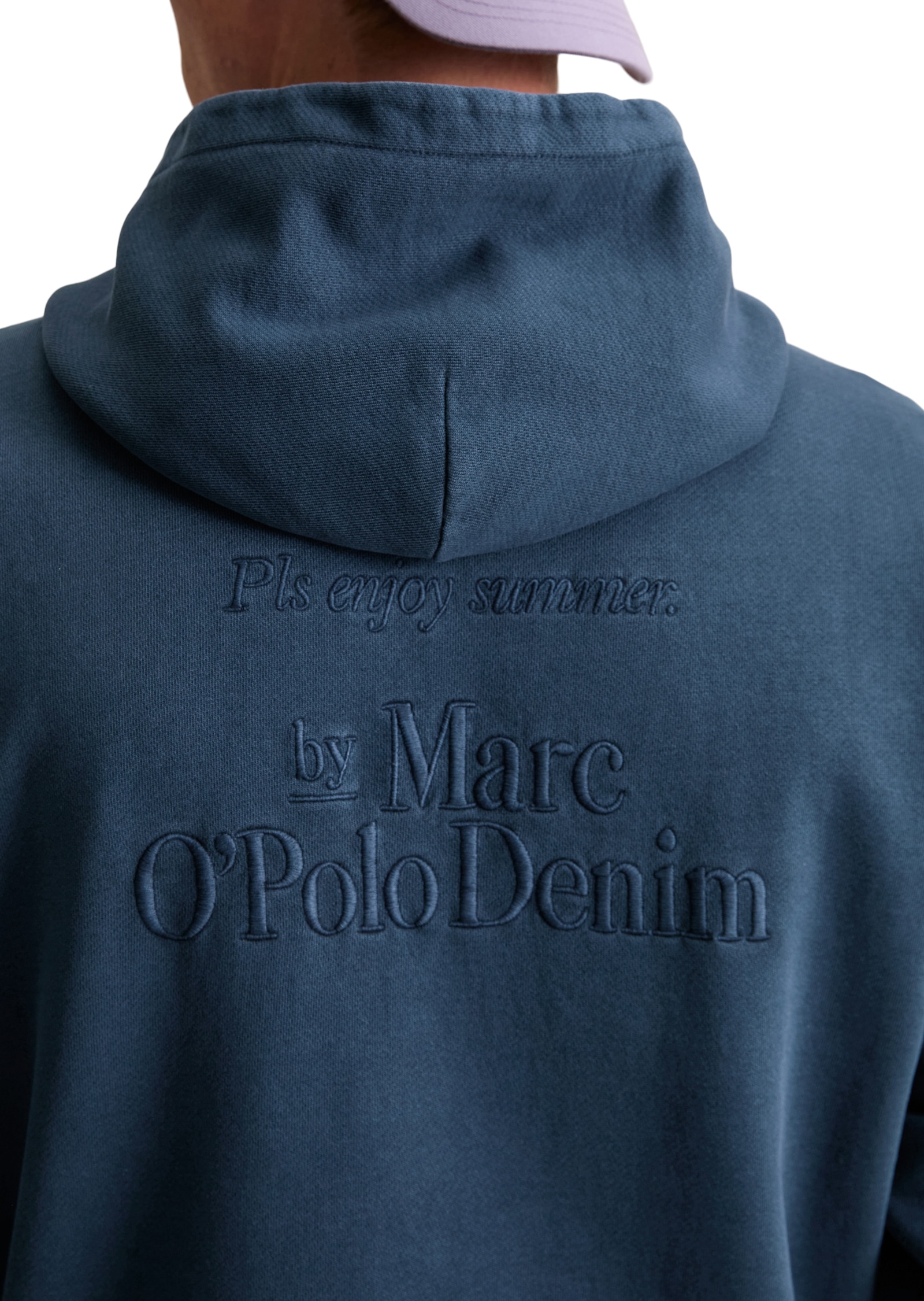 Marc O'Polo DENIM Hoodie relaxed fit, große Rückenstickerei
