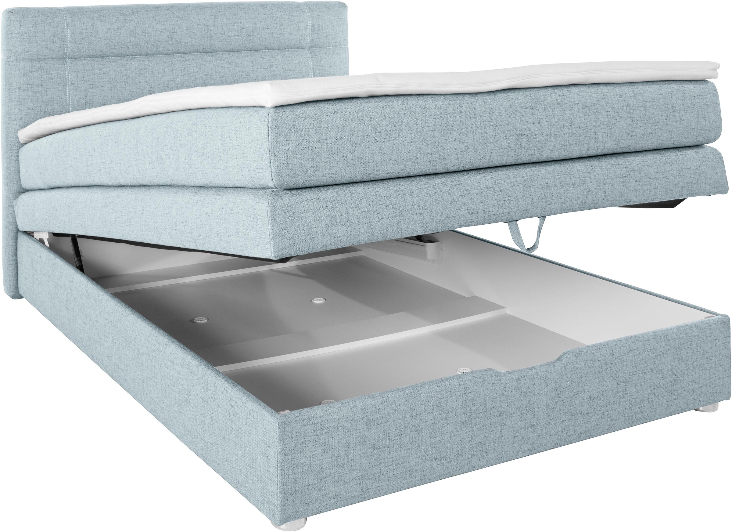 Jockenhöfer Gruppe Boxspringbett »Carmen«, mit Bettkasten und Topper, erhältlich in 120 & 140cm Breite