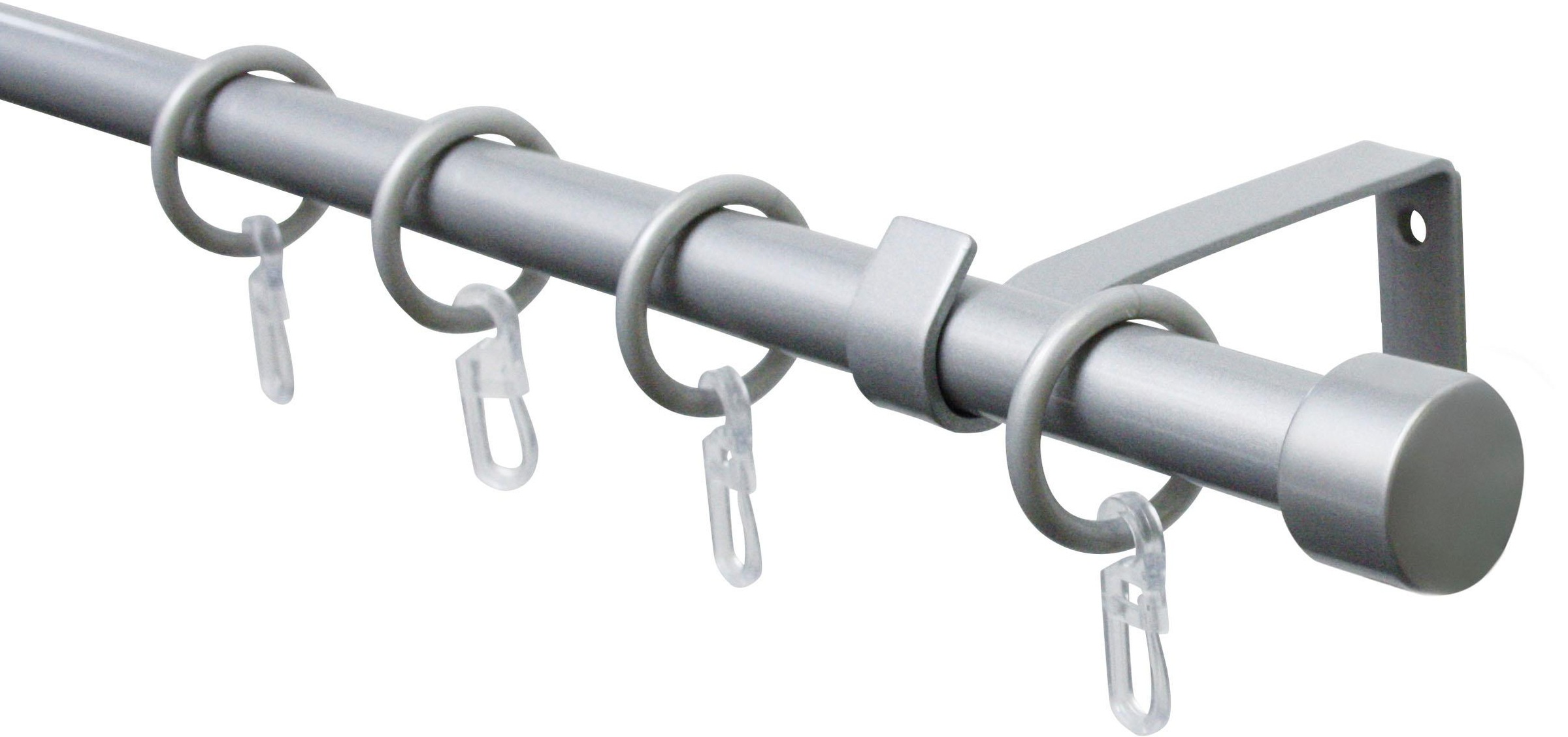 GARDINIA Gardinenstange "Set Metall" Ø 16 mm 1 läufig-läufig ausziehbar 1-Lauf