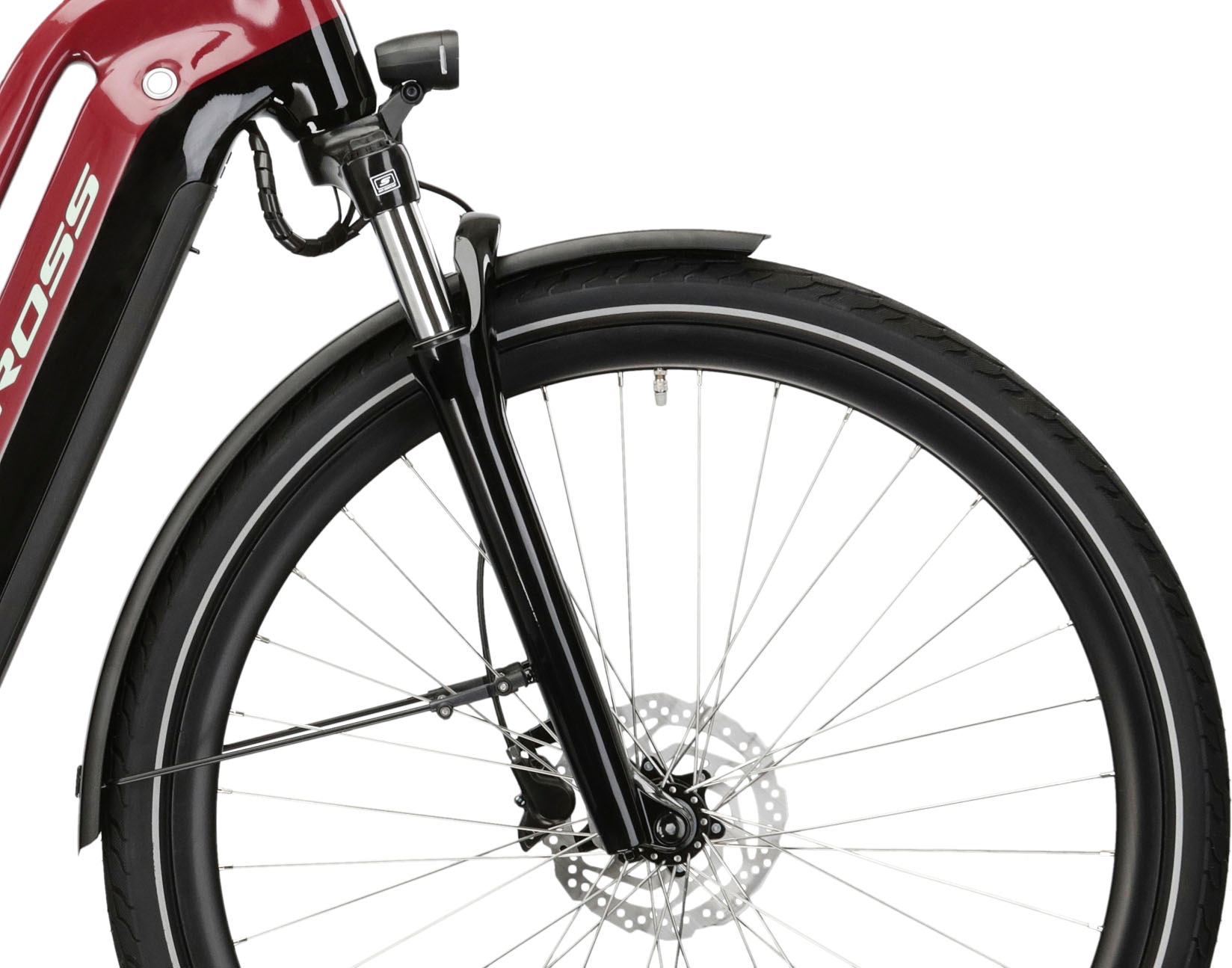 Kross E-Bike »E-Citybike Damen Sentio 6.0 28" rot«, 8 Gang, Shimano, Nexus, Mittelmotor 250 W, Pedelec, Elektrofahrrad für Damen und Herren
