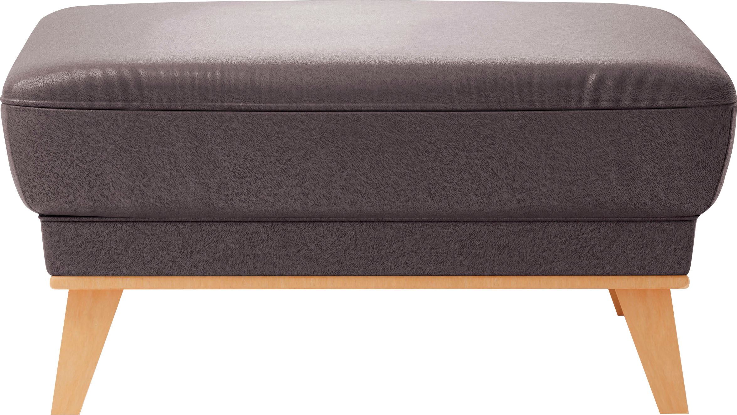 sit&more Polsterhocker »Lavida«, Mit elegantem Holzrahmen