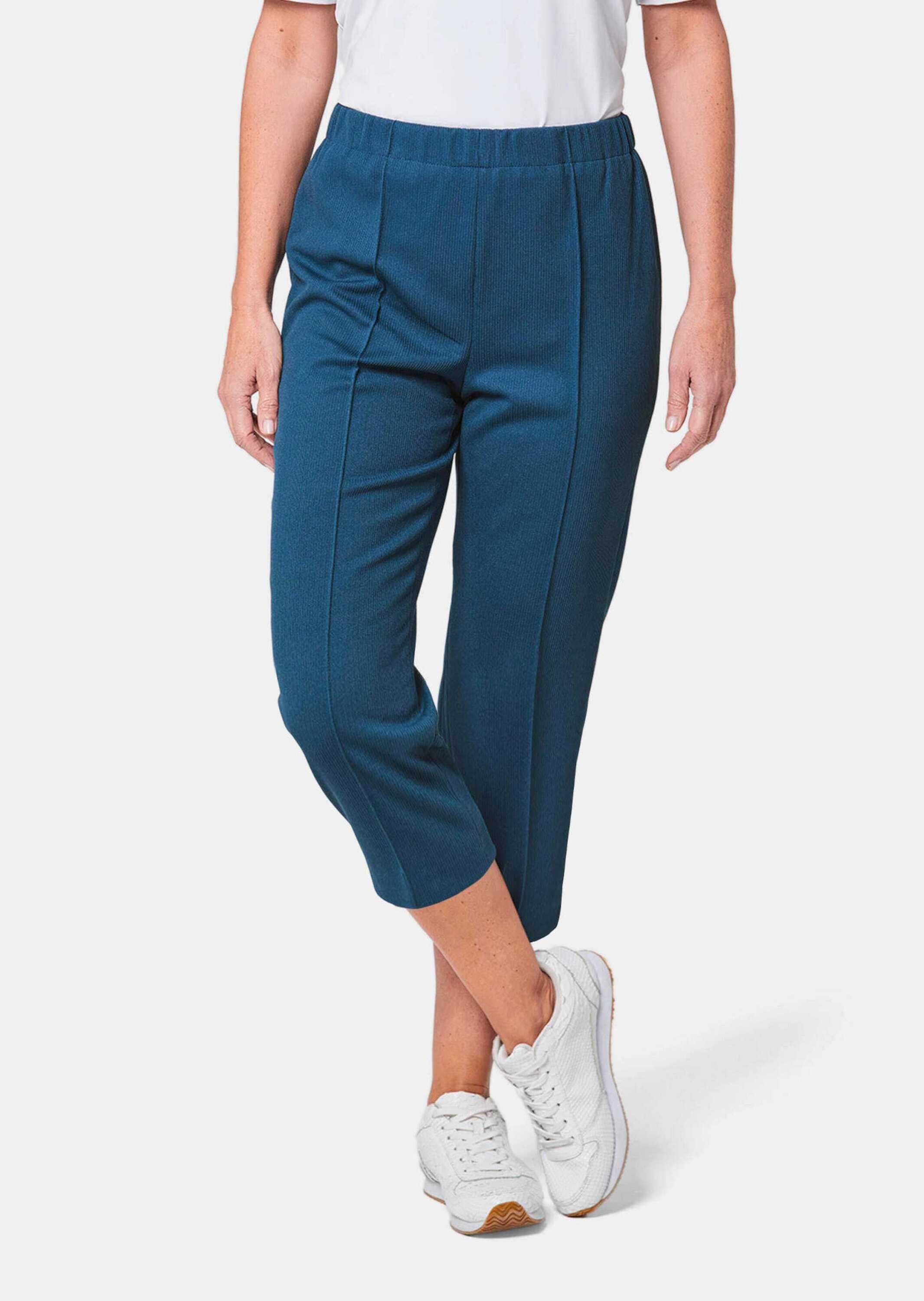 GOLDNER Caprihose »Kurzgröße Trageangenehme 7/8-Rippenhose«