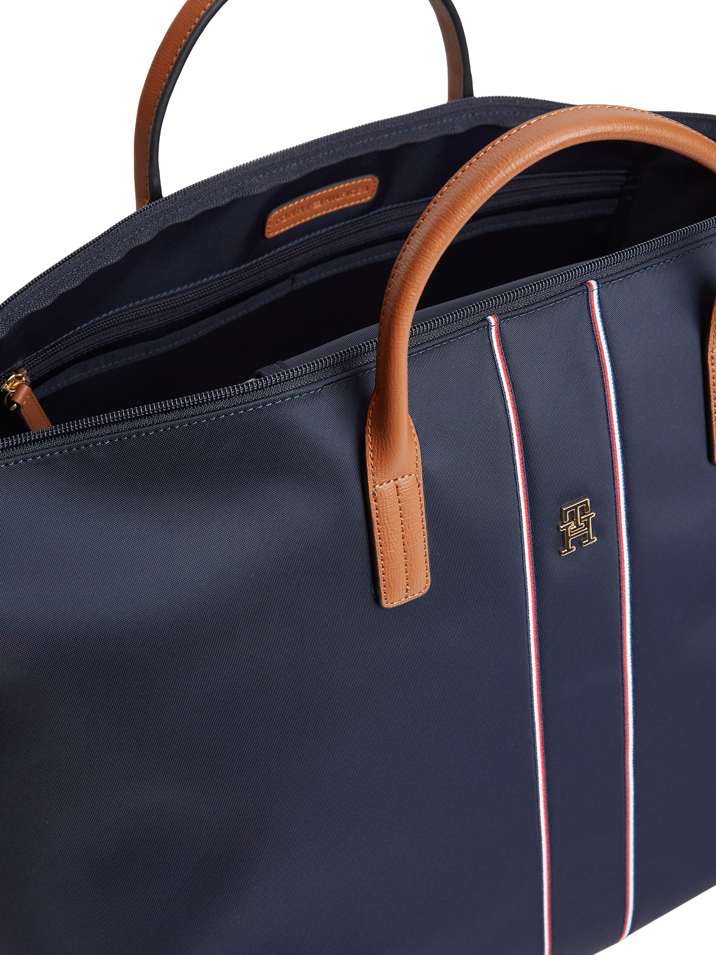 Tommy Hilfiger Weekender »POPETTE WEEKENDER CORP« Unisex Reisetasche, Urlaubstasche, Shopper mit bunten Streifen