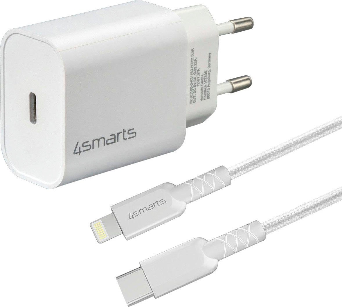 Smartphone-Ladegerät »Schnelllade-Set 20W mit 1,5m Lightning Kabel f. iPhone«, (150 cm...