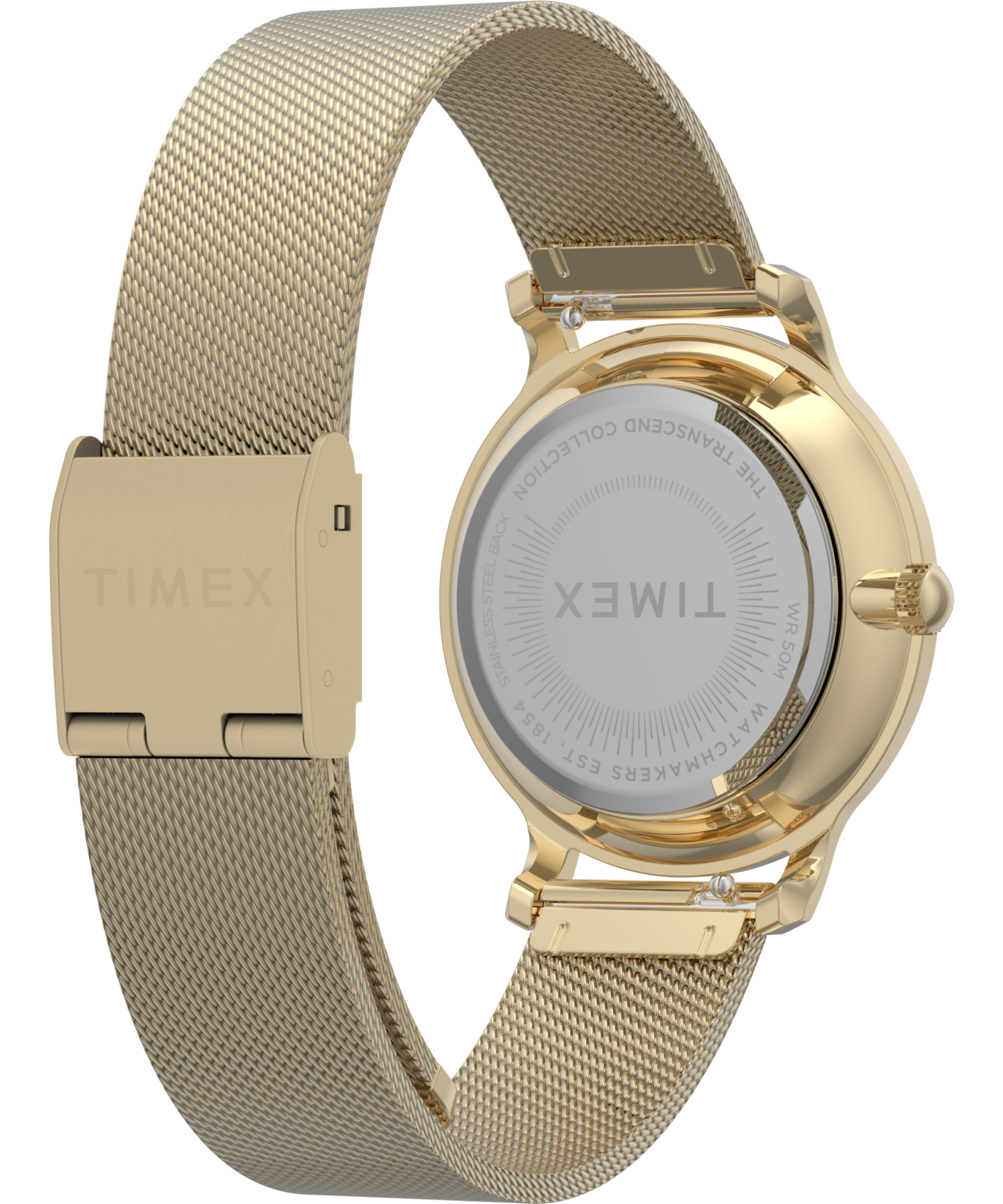 Timex Quarzuhr »TRANSCEND« Armbanduhr, Damenuhr, Edelstahlarmband, analog