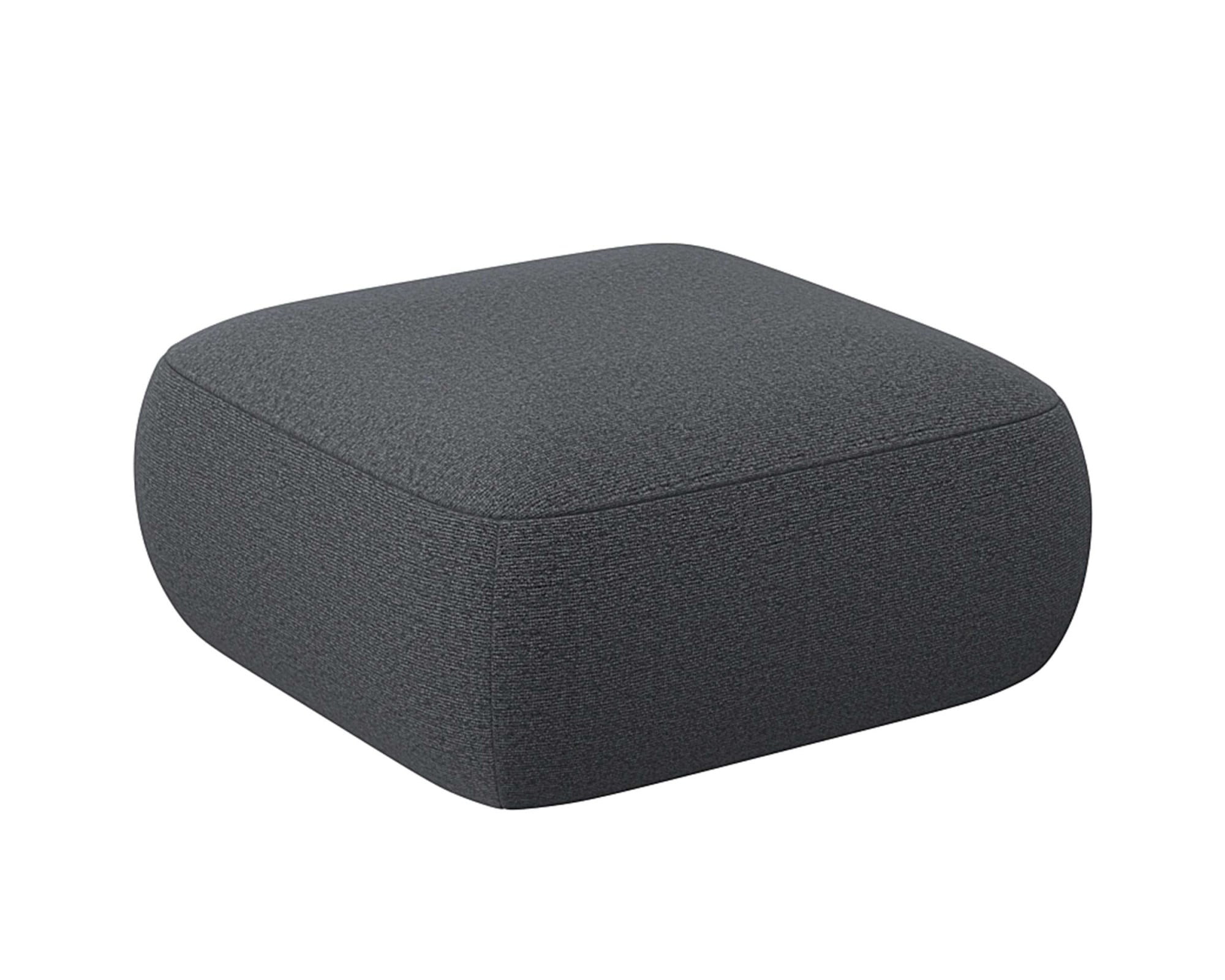 FLEXLUX Pouf »Torino, rund, bodennah, Sitzhocker, Polsterhocker« Modernes, organisches Hocker-Design, Kaltschaum, Wellenunterfederung