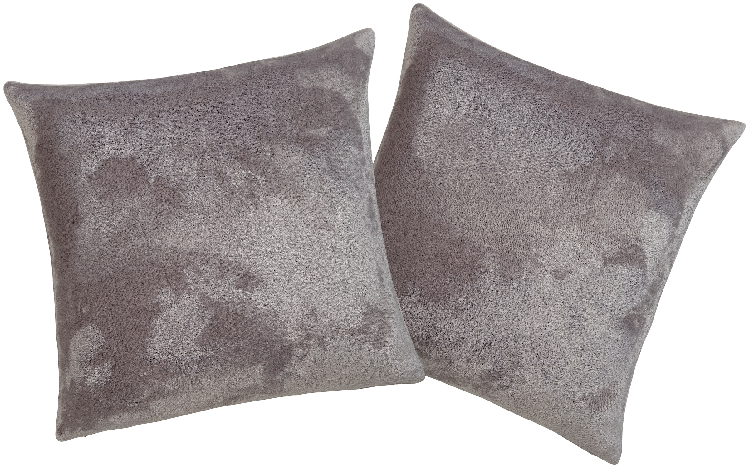 OTTO home Dekokissen "Jil" aus super weichem Kuschelfleece, Kissenhüllen ohne Füllung, 2 Stück