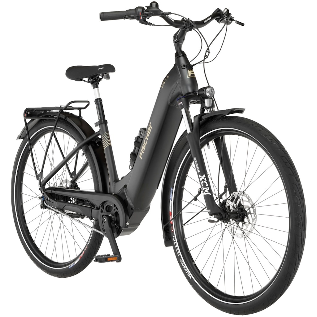 FISCHER Fahrrad E-Bike »CITA 7.0I 630«, 7 Gang, Shimano, Nexus, Mittelmotor 250 W, (Schloss)