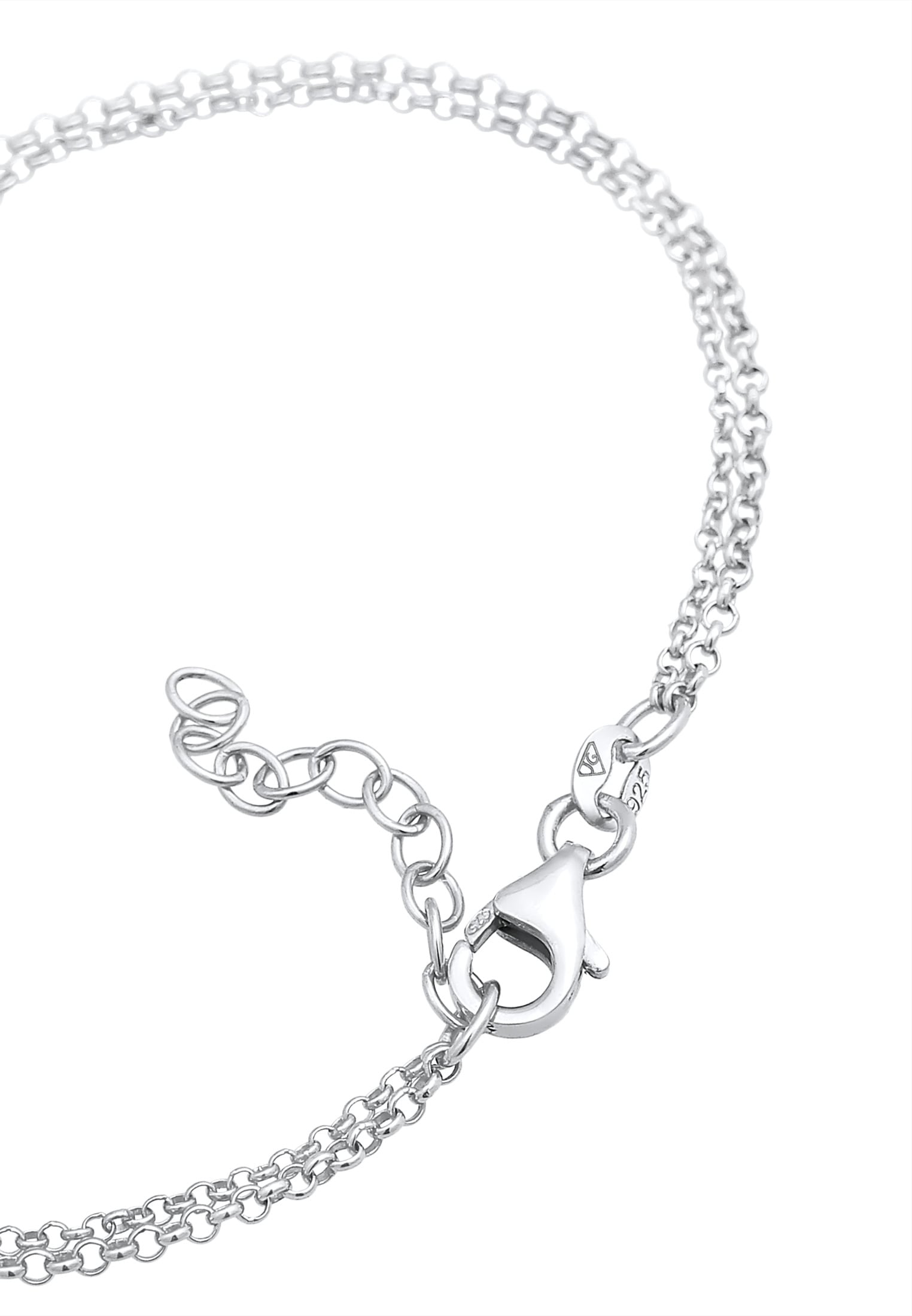 Elli Armkette »Armband Layer Infinity Herz Unendlichkeit 925 Silber«