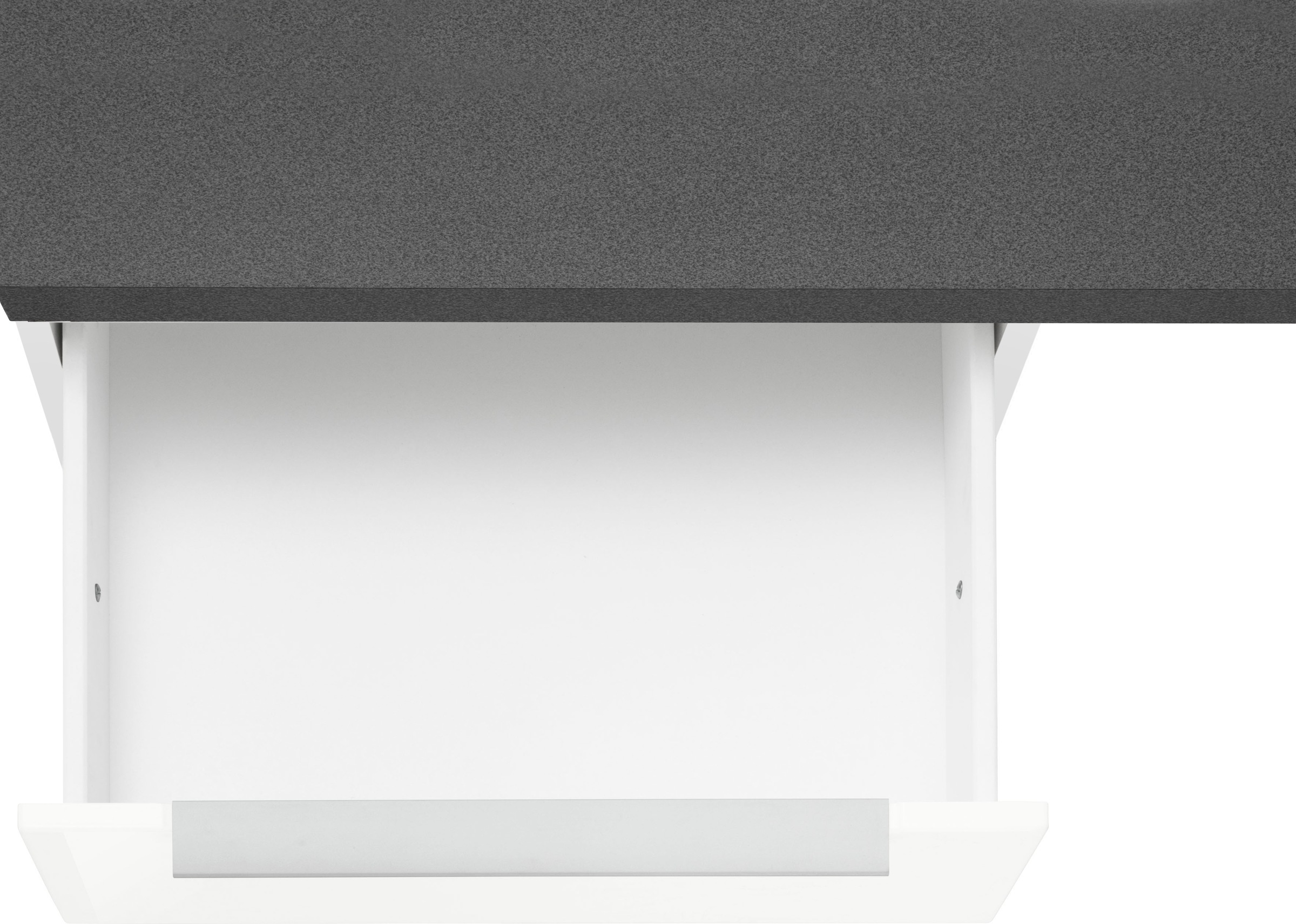 KOCHSTATION Küchenzeile »KS-Brindisi«, Breite 220 cm, wahlweise mit E-Geräten, mit MDF-Fronten und Regal