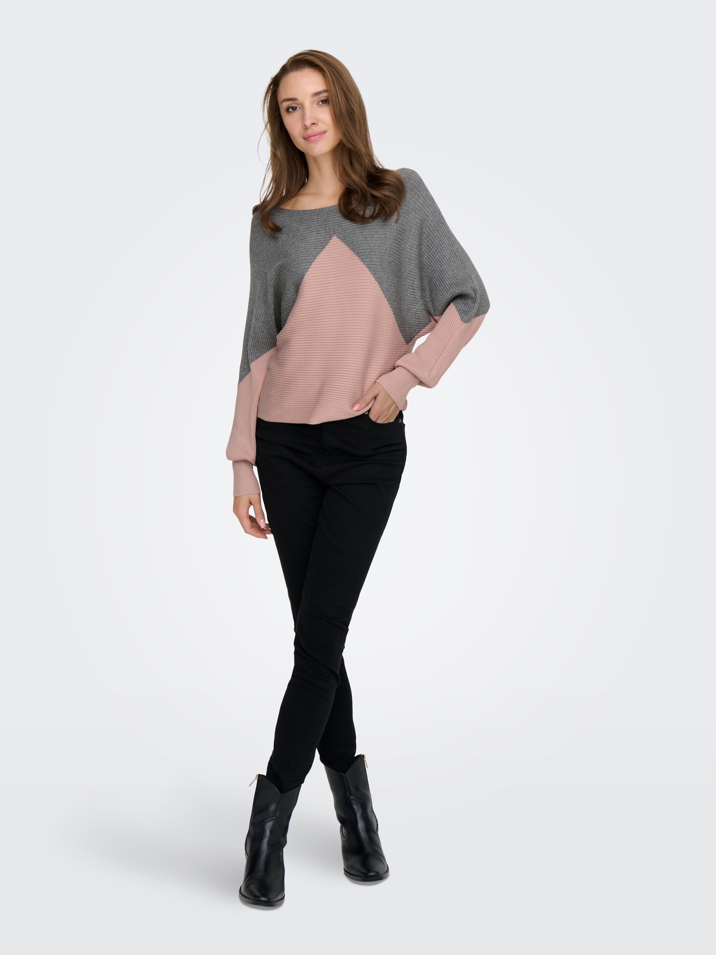 ONLY Strickpullover »ONLMADALINE LS BOAT NECK PULLOVER EX KNT«