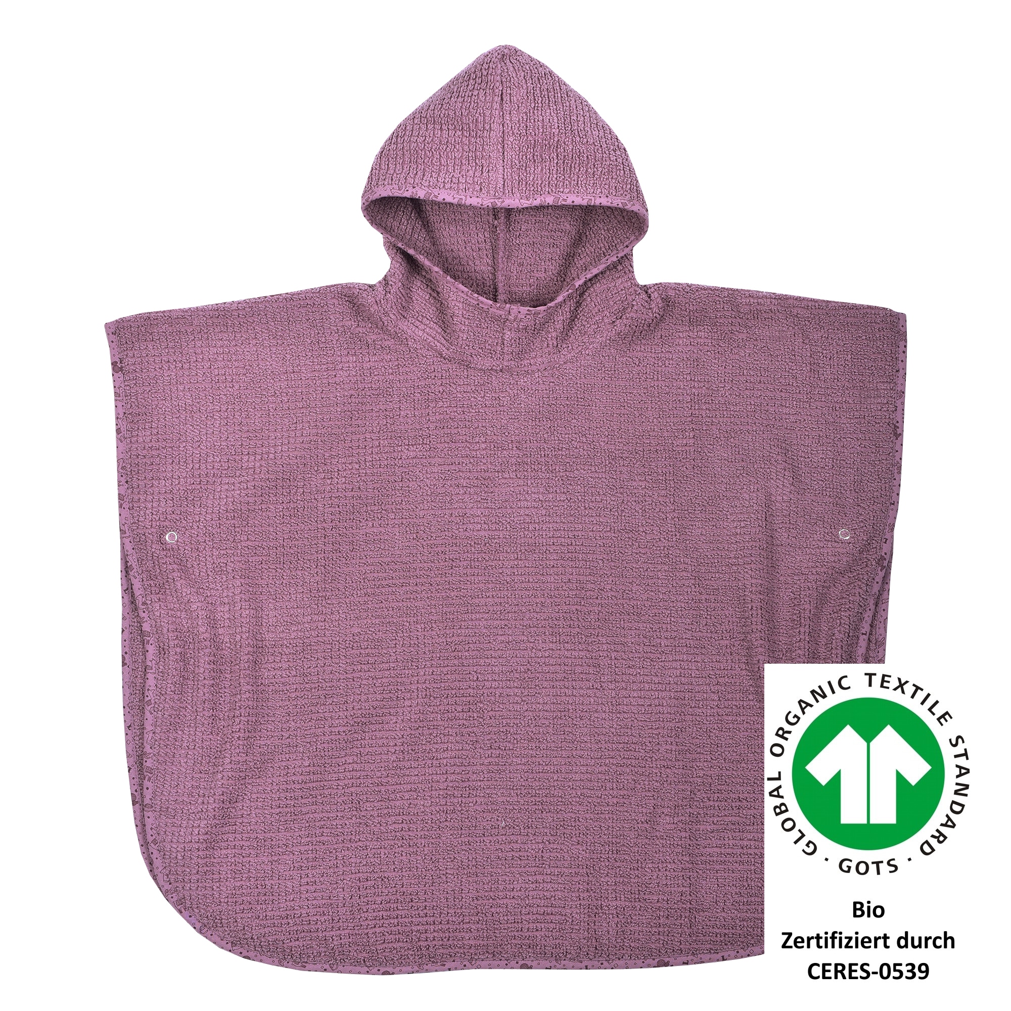 Wörner, Unisex, »at home« Biobaumwolle, maschinenwaschbar, trocknergeeignet, mauve, Länge: 60 cm, flauschige Webfrottierware 450 g/m²