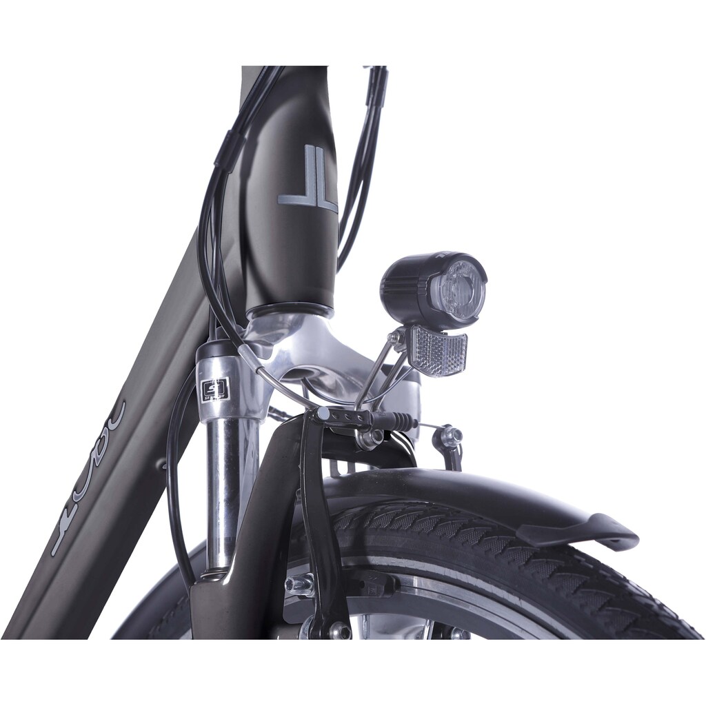 LLobe E-Bike »Metropolitan JOY 2.0, 8Ah«, 7 Gang, Shimano, Frontmotor 250 W